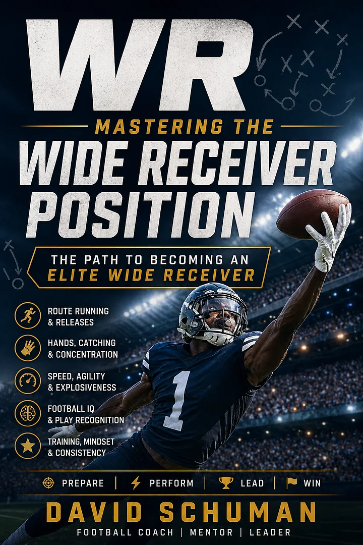 Mastering the Wide Receiver Position: Essential Drills for Elite Performance by David Schuman-Ebook product image (1)