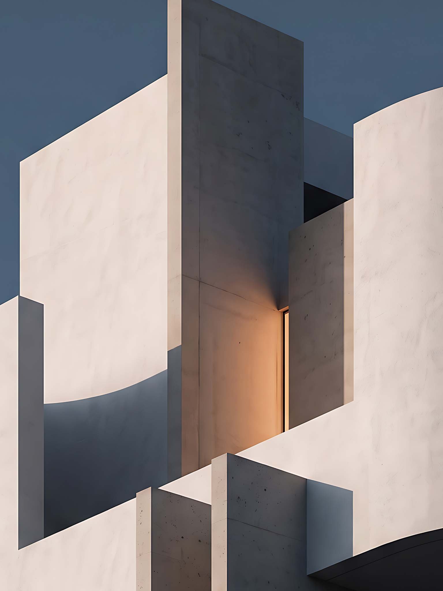 Blue Hour Structure - Surrealist Architectural Wall Art product image (87)