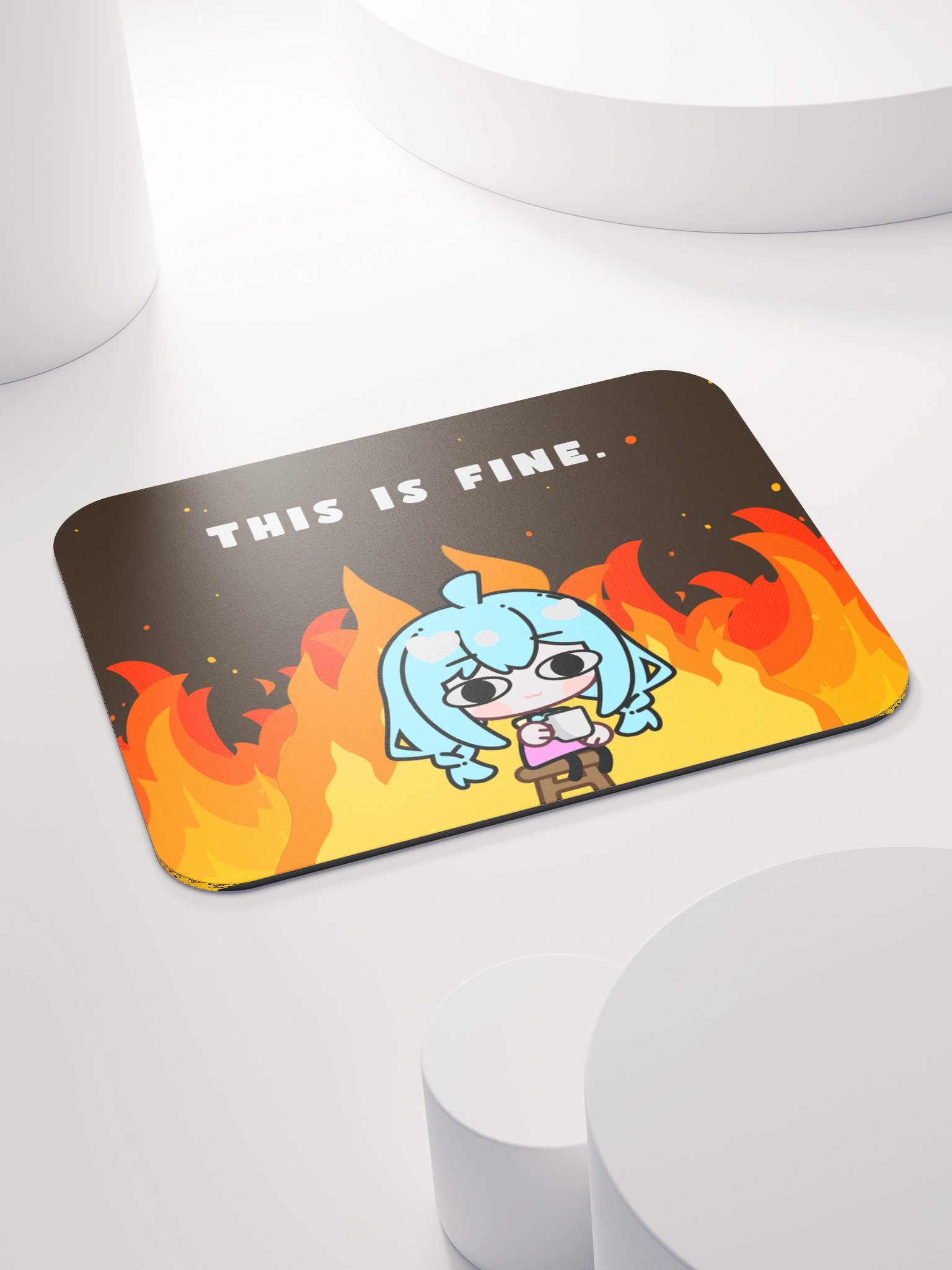 kitsch_ly This is fine. (Mousepad) product image (5)