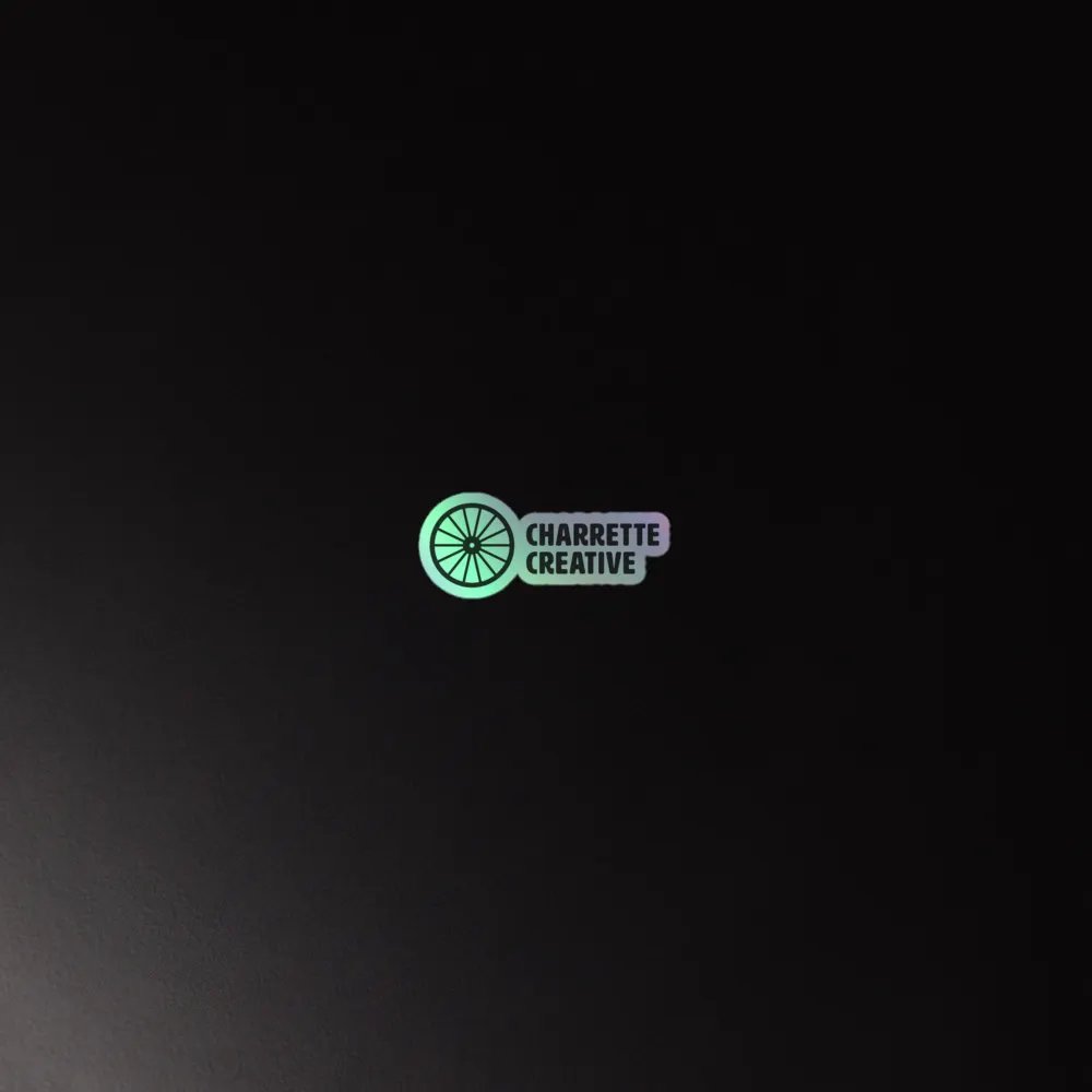 Charrette Creative Logo - Holographic Sticker product image (3)