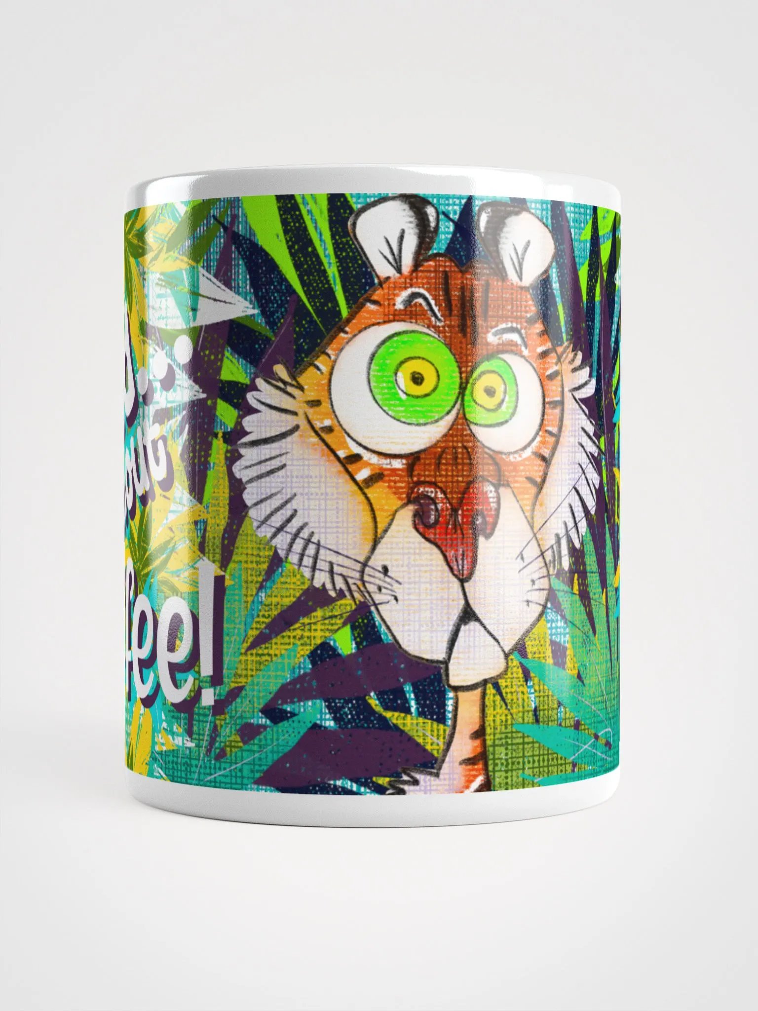 Wild Without Coffee Tiger Mug, 11 oz product image (5)