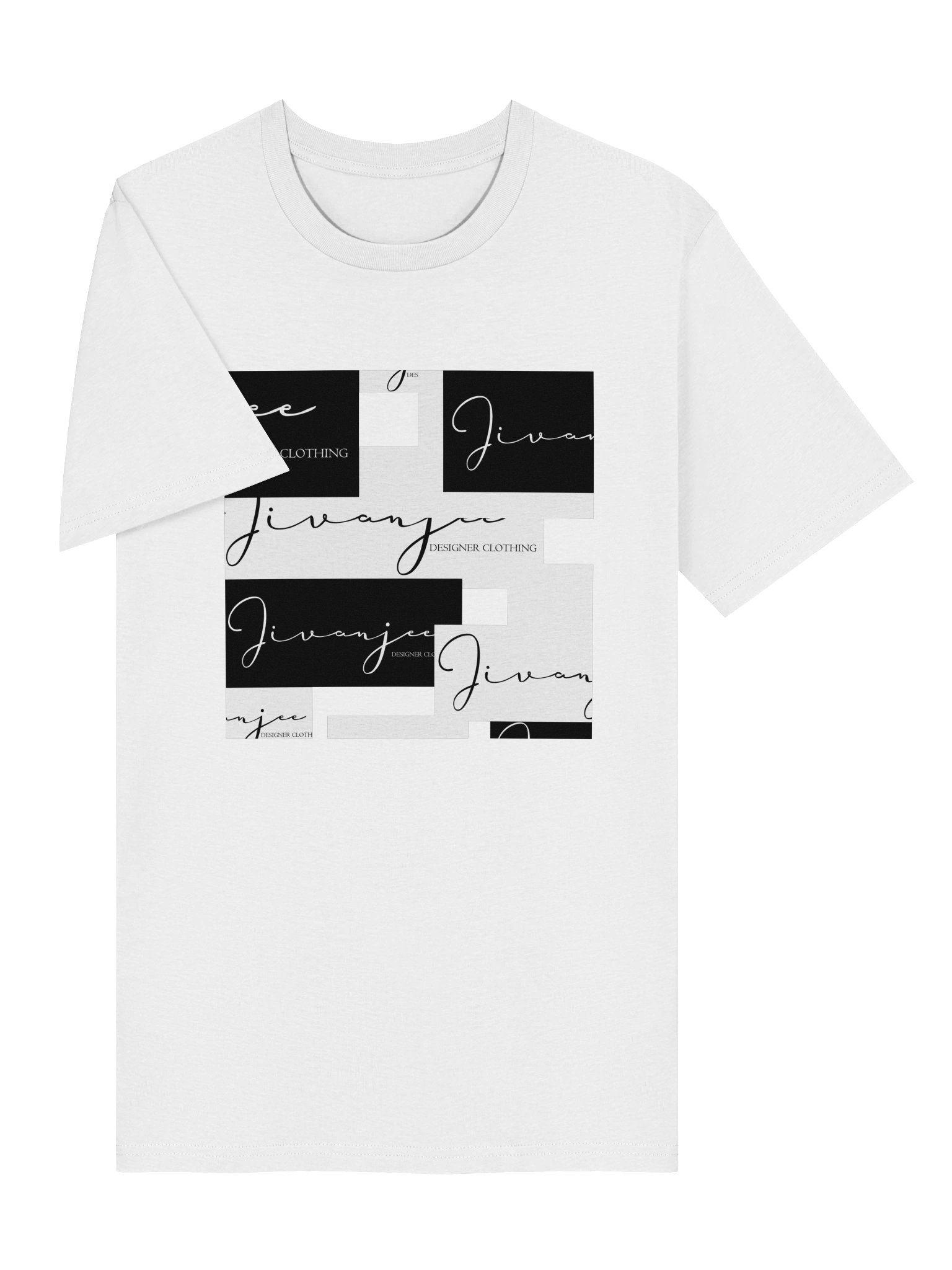 Jivanjee Designer - SIgnature logo tee - front block pattern product image (5)