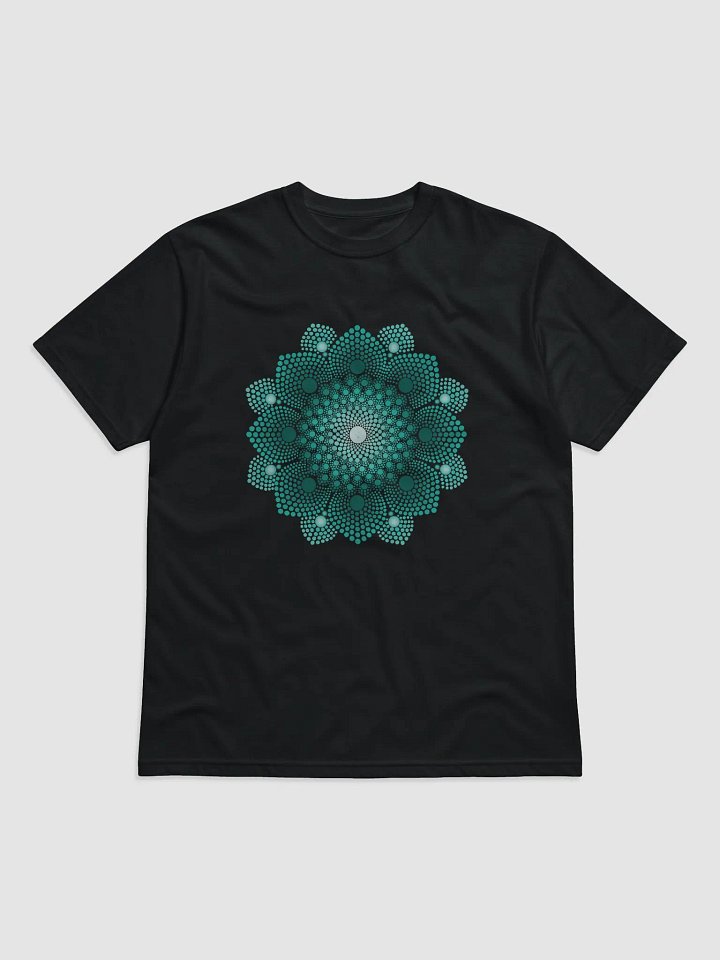 Turquoise Dot Mandala Unisex Organic T-Shirt product image (1)