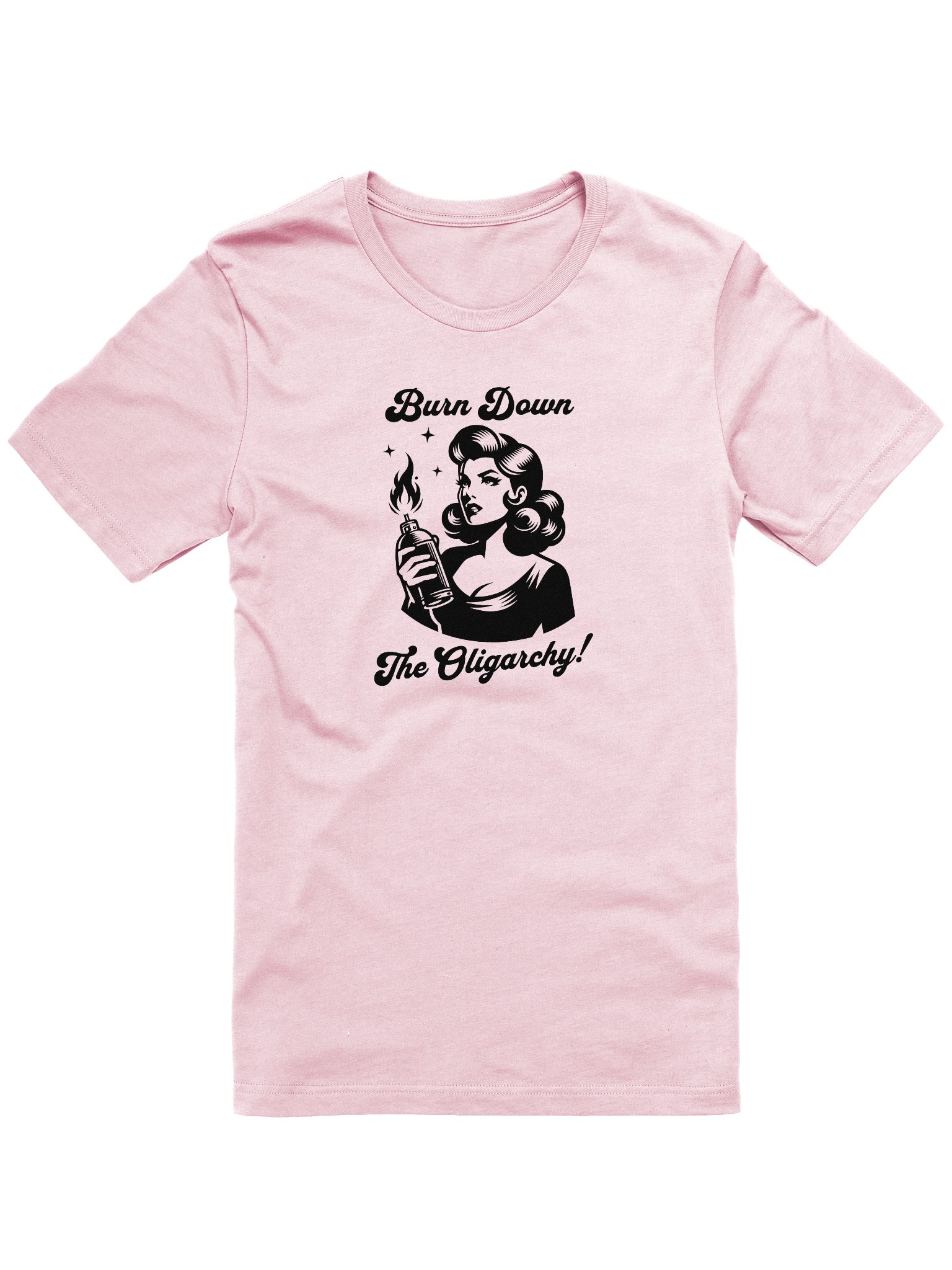 Burn Down The Oligarchy Retro Supersoft T-Shirt product image (2)