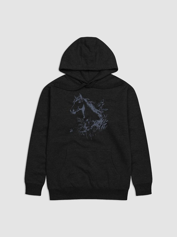 Monochrome Equine Elegance Hoodie product image (1)