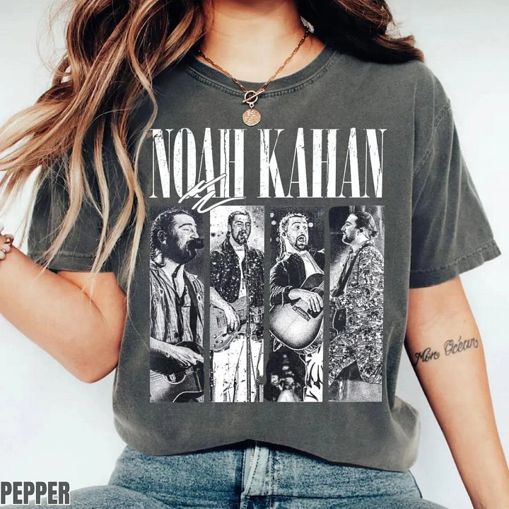 Vintage Noah Kahan The Great Divide Tour Shirt - Retro Indie Folk Collage Tee product image (1)