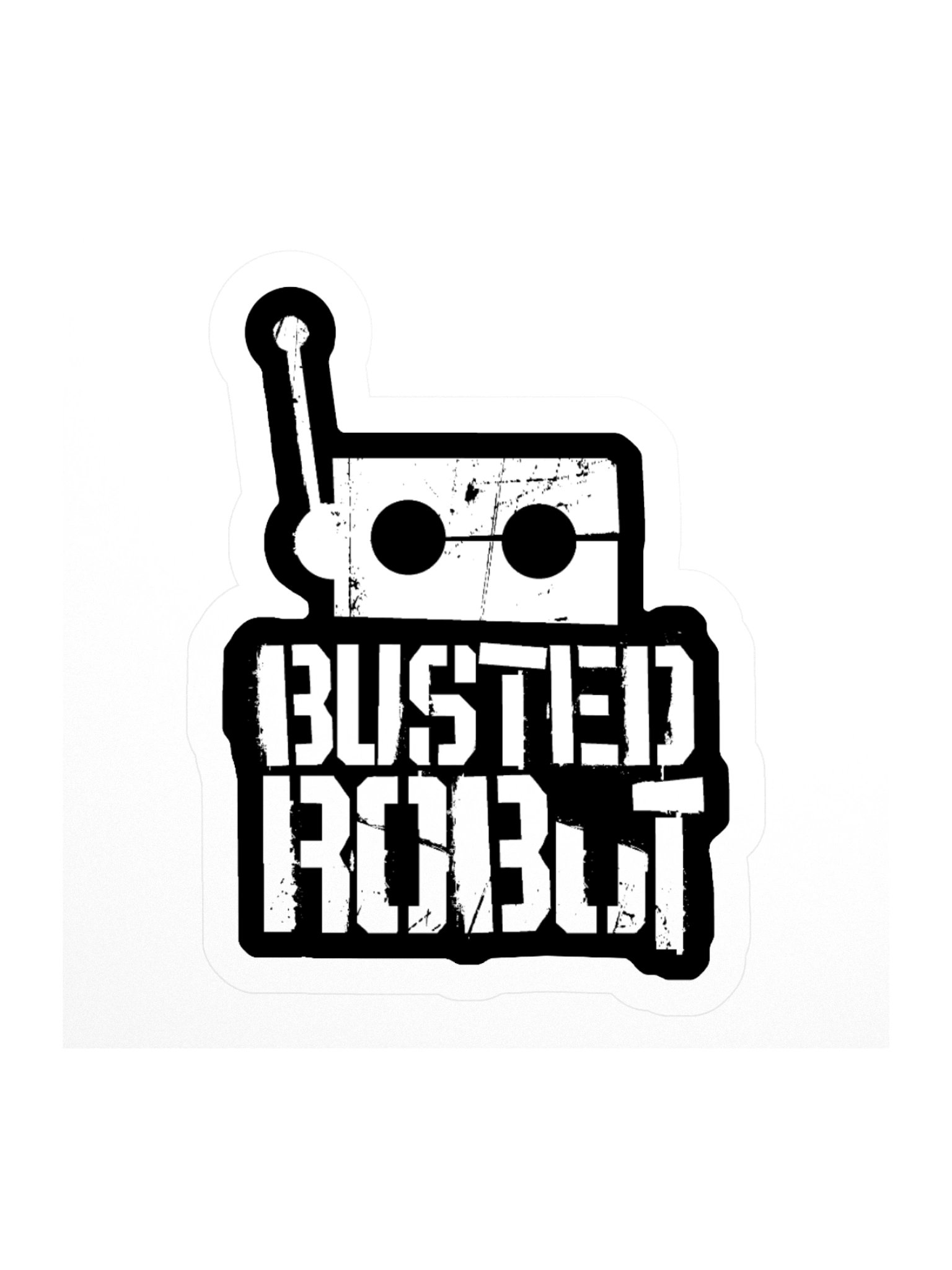 Busted Robut Sticker product image (1)