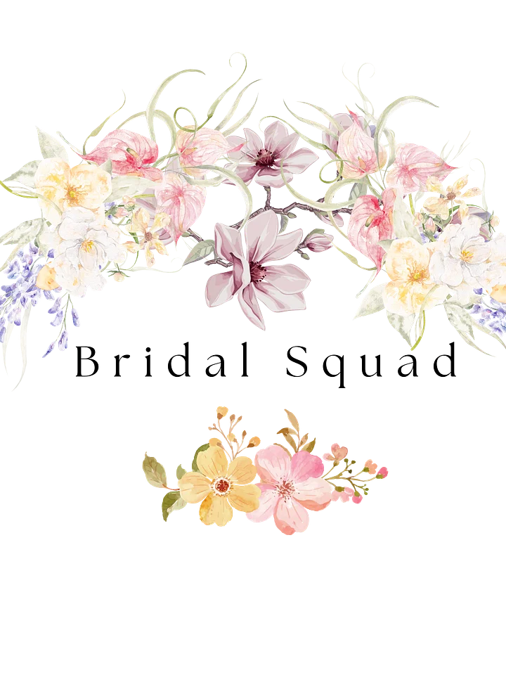 Bridal Squad T-Shirt 007 Delicate Flowers Logo Dress product image (2)
