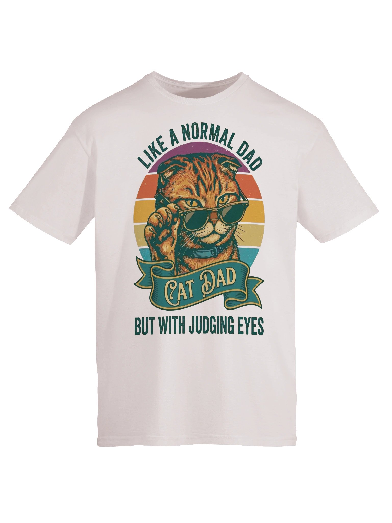 Judging Eyes Cat Dad T-Shirt product image (19)