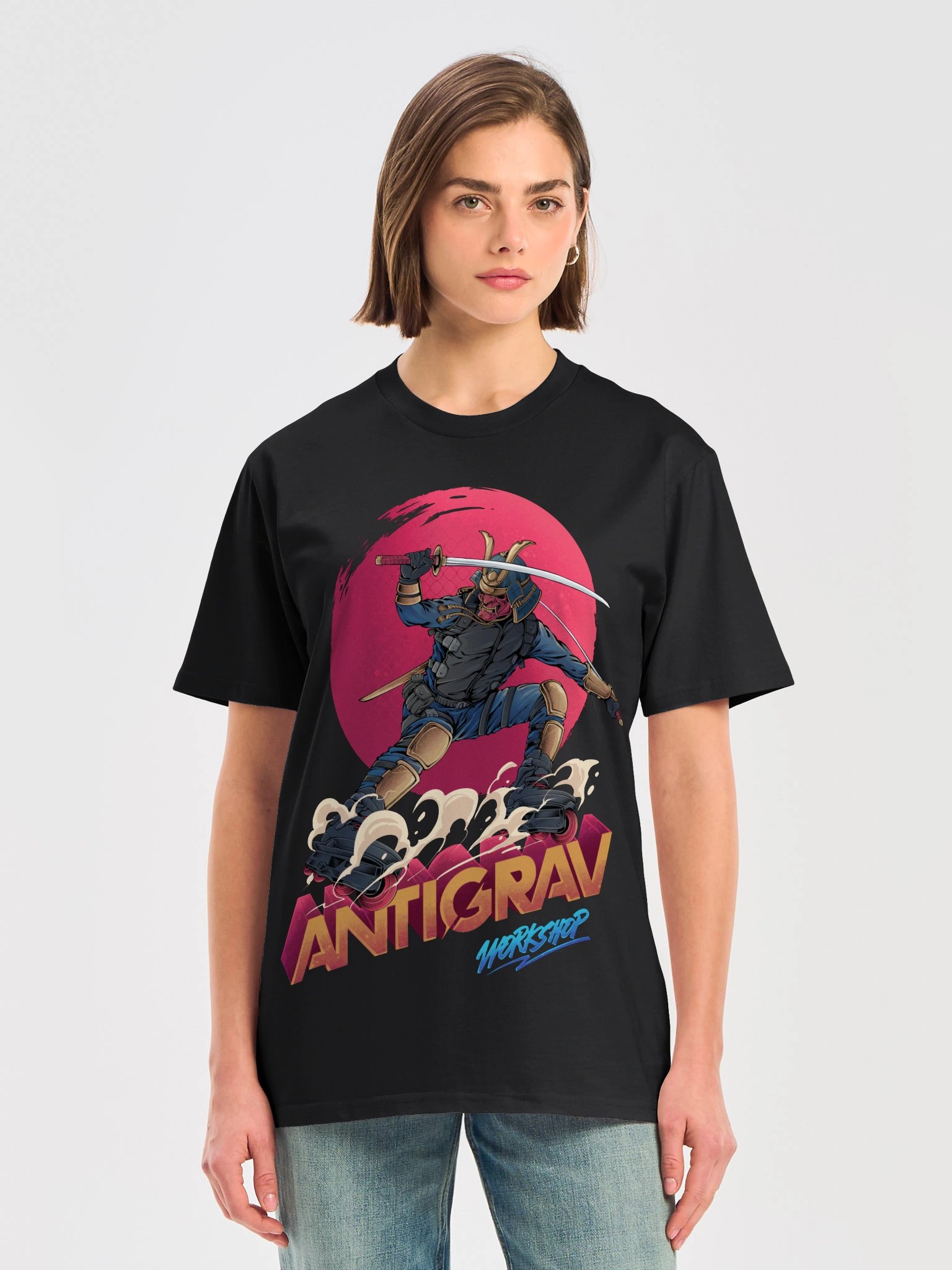 Ronin Rail Relaxed Fit T-Shirt | Samurai Skater Streetwear Tee product image (2)