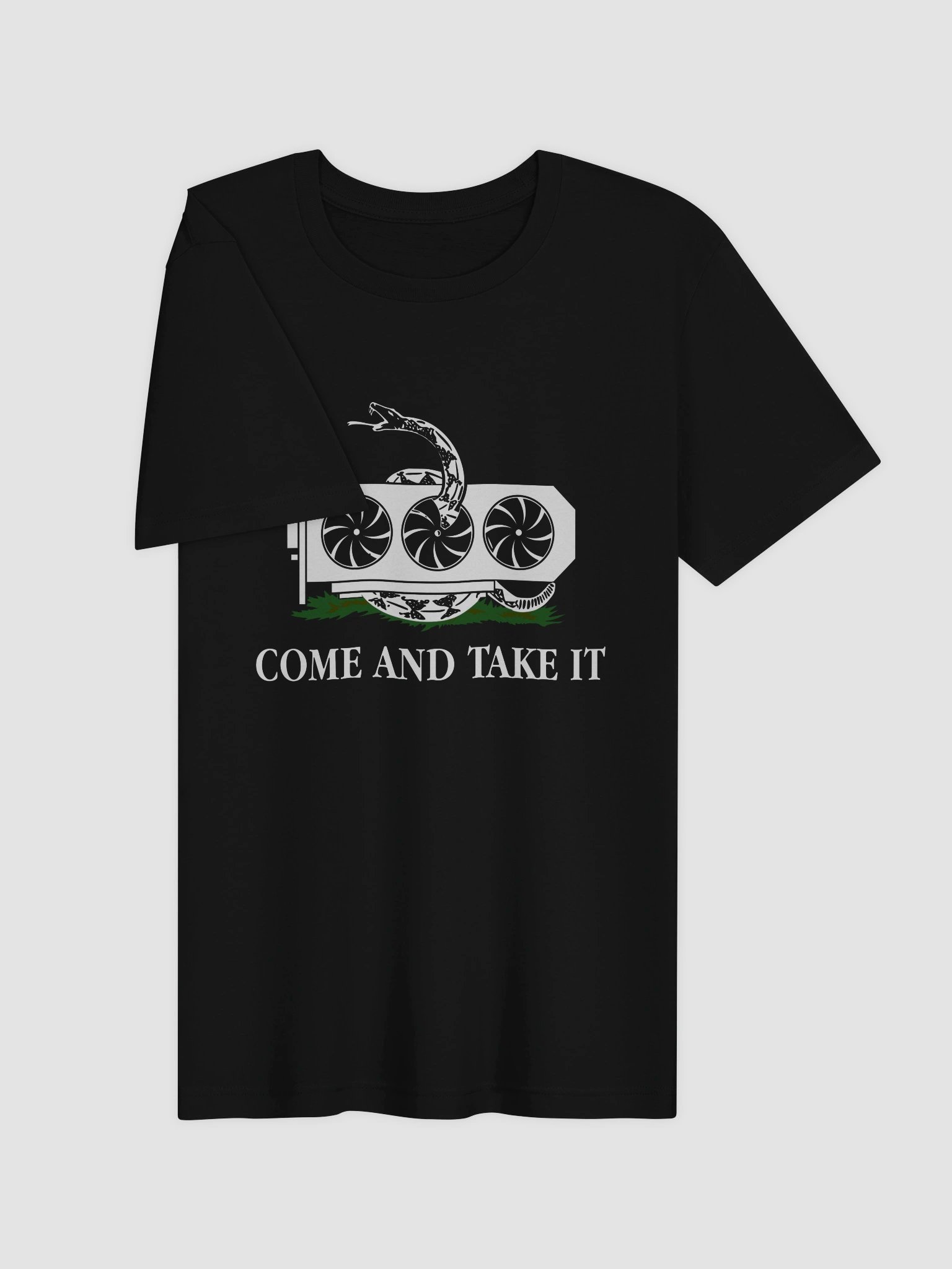 come and take it gpu t-shirt black (100% cotton) product image (3)