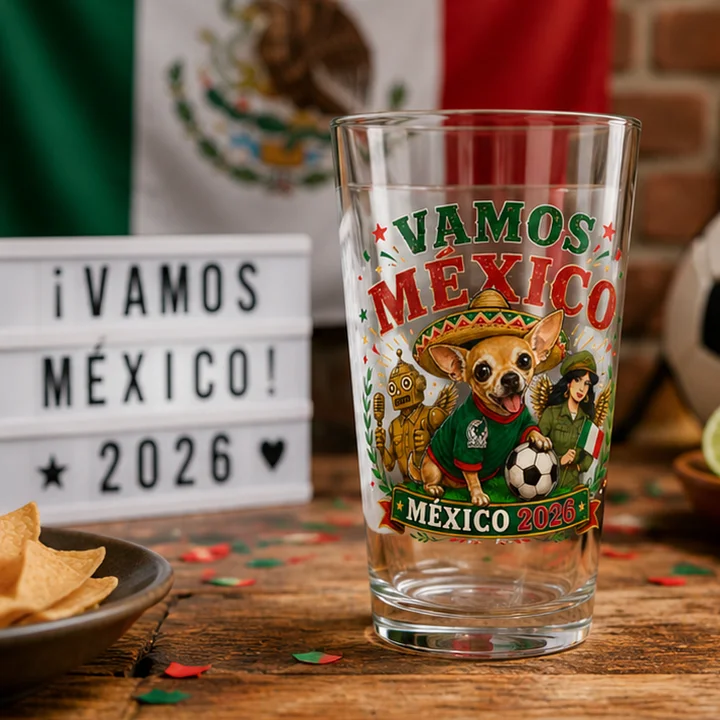 Vamos México 2026 Frank Game Day Pint Glass product image (1)
