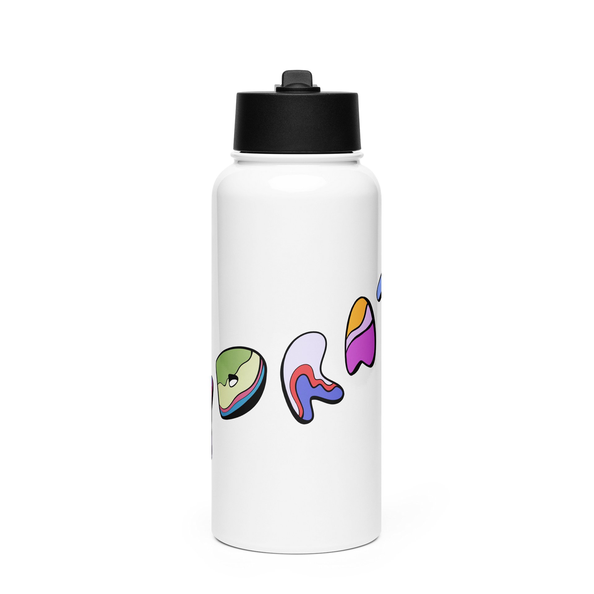 HYDRATE / Stainless Steel Water Bottle with a Straw Lid product image (2)