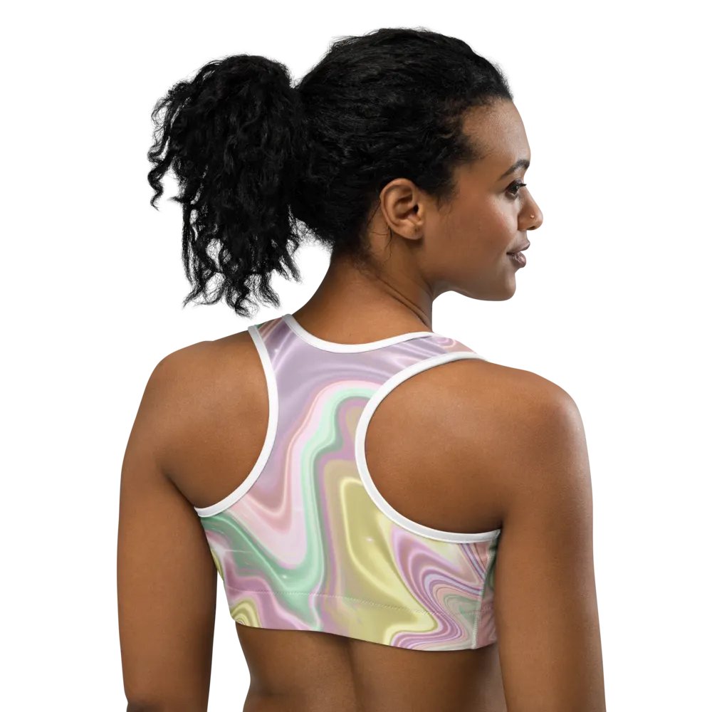 Pastel Dream Sports Bra - Ultimate Comfort for Every Workout product image (4)