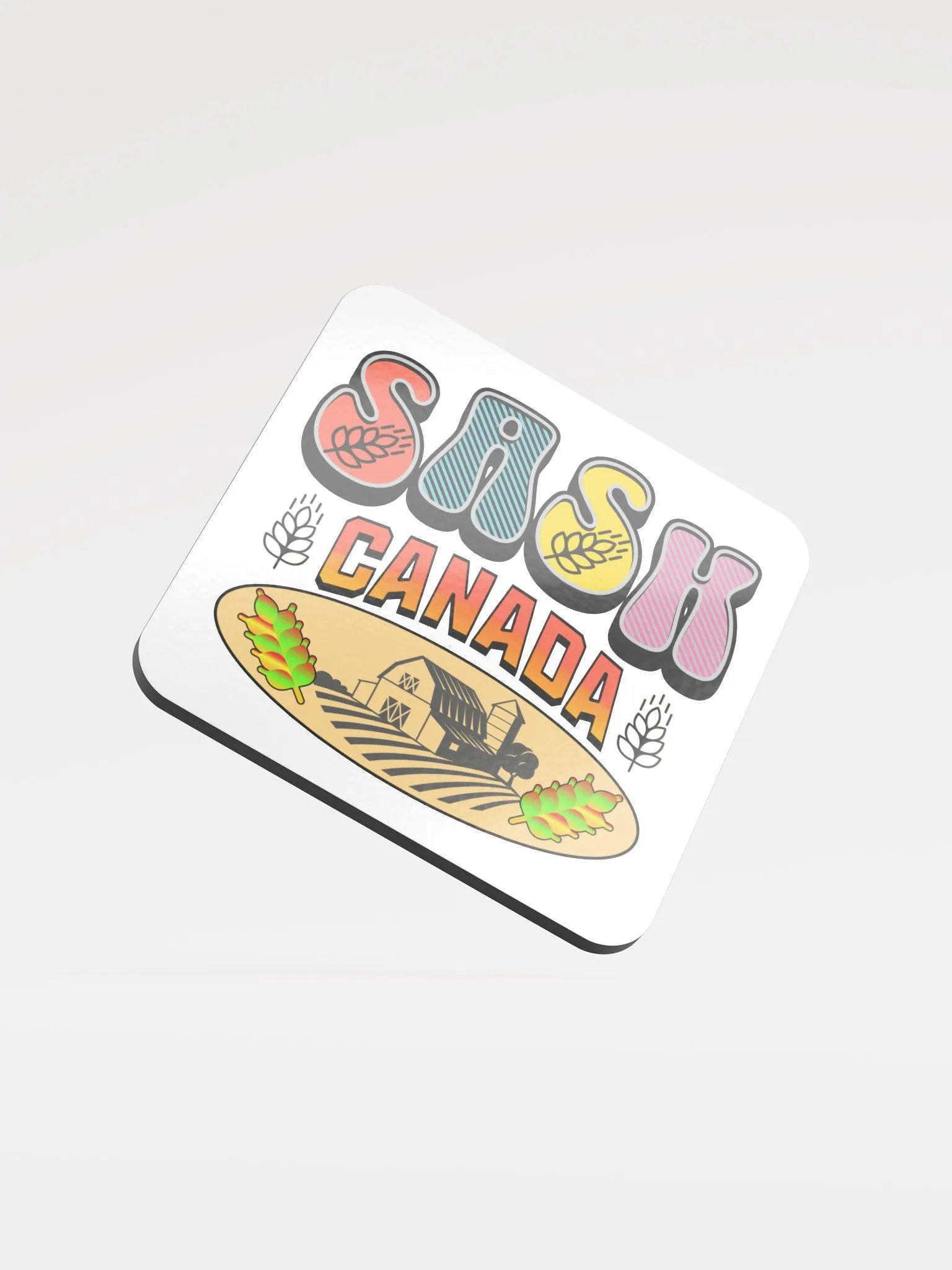 Sask Canada Barn Coaster Set product image (2)