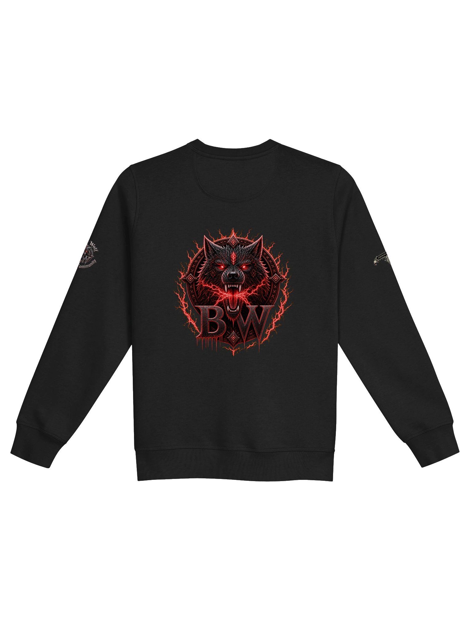 Blood Wolf Gold Emblem Sweatshirt product image (8)