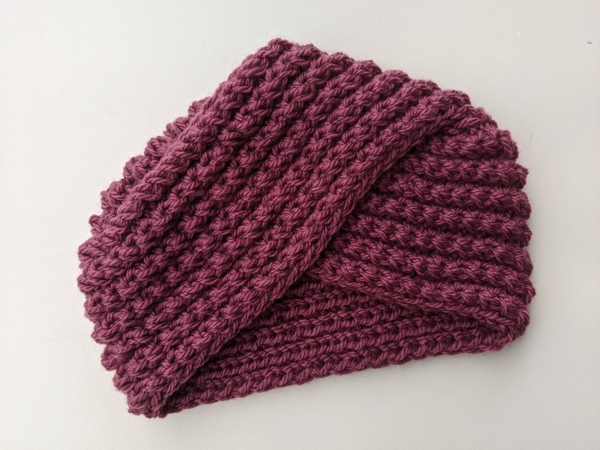 Knit Turban Hat Pattern for Beginners product image (10)