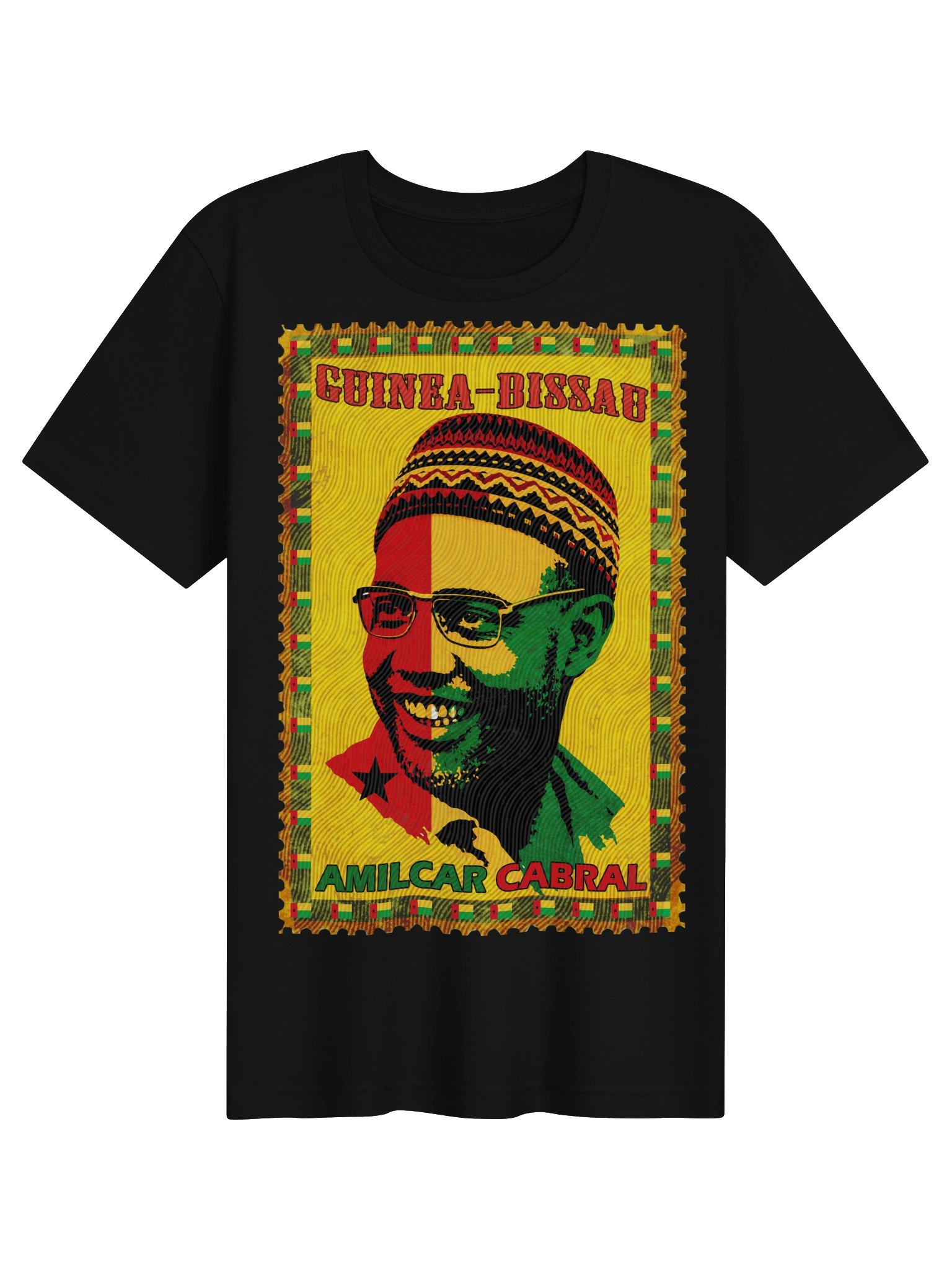 Amílcar Cabral Vintage Guinea-Bissau Postage Stamp T-Shirt | Pan-African Tee | Cabo Verde Independence product image (3)