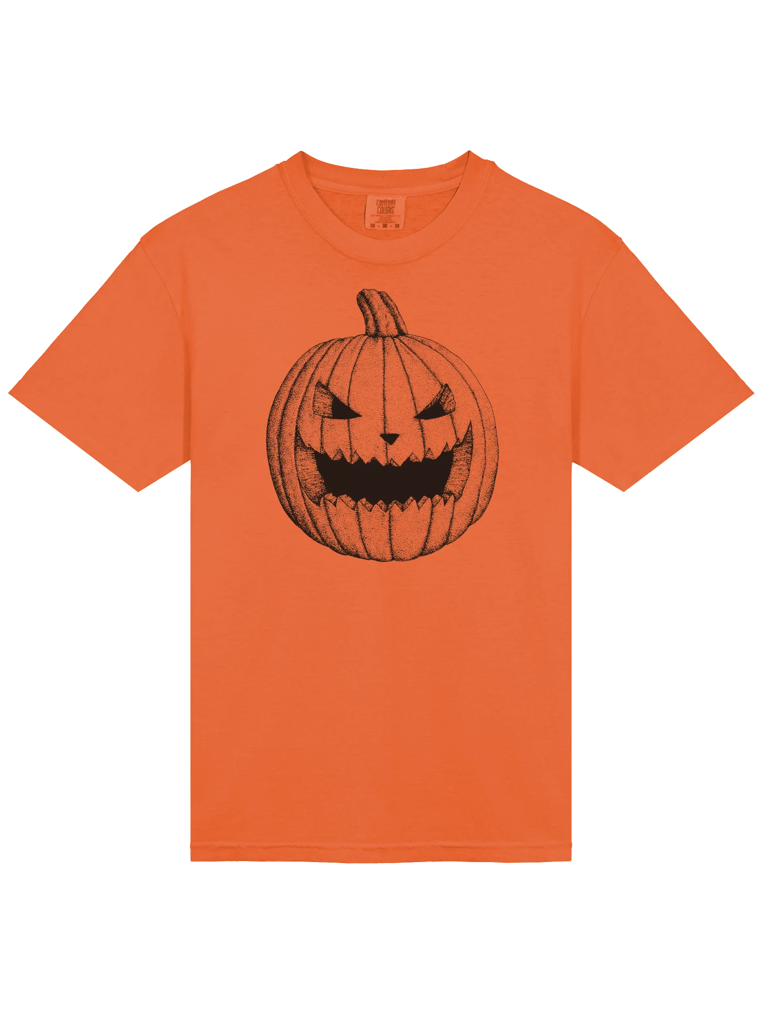 Burnt Orange Jack-O-Lantern Heavyweight Tee product image (3)