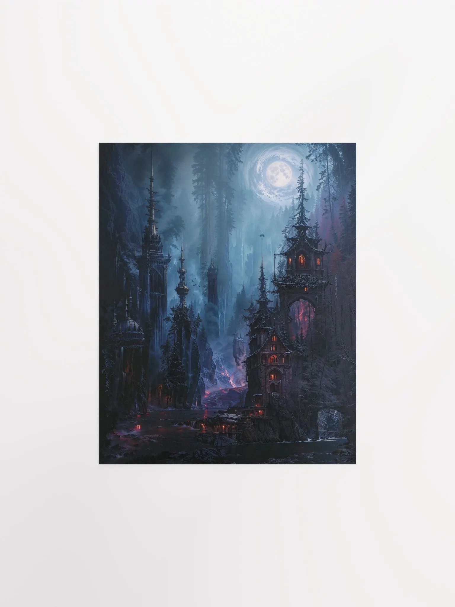 Mystical Towers Matte Poster product image (5)