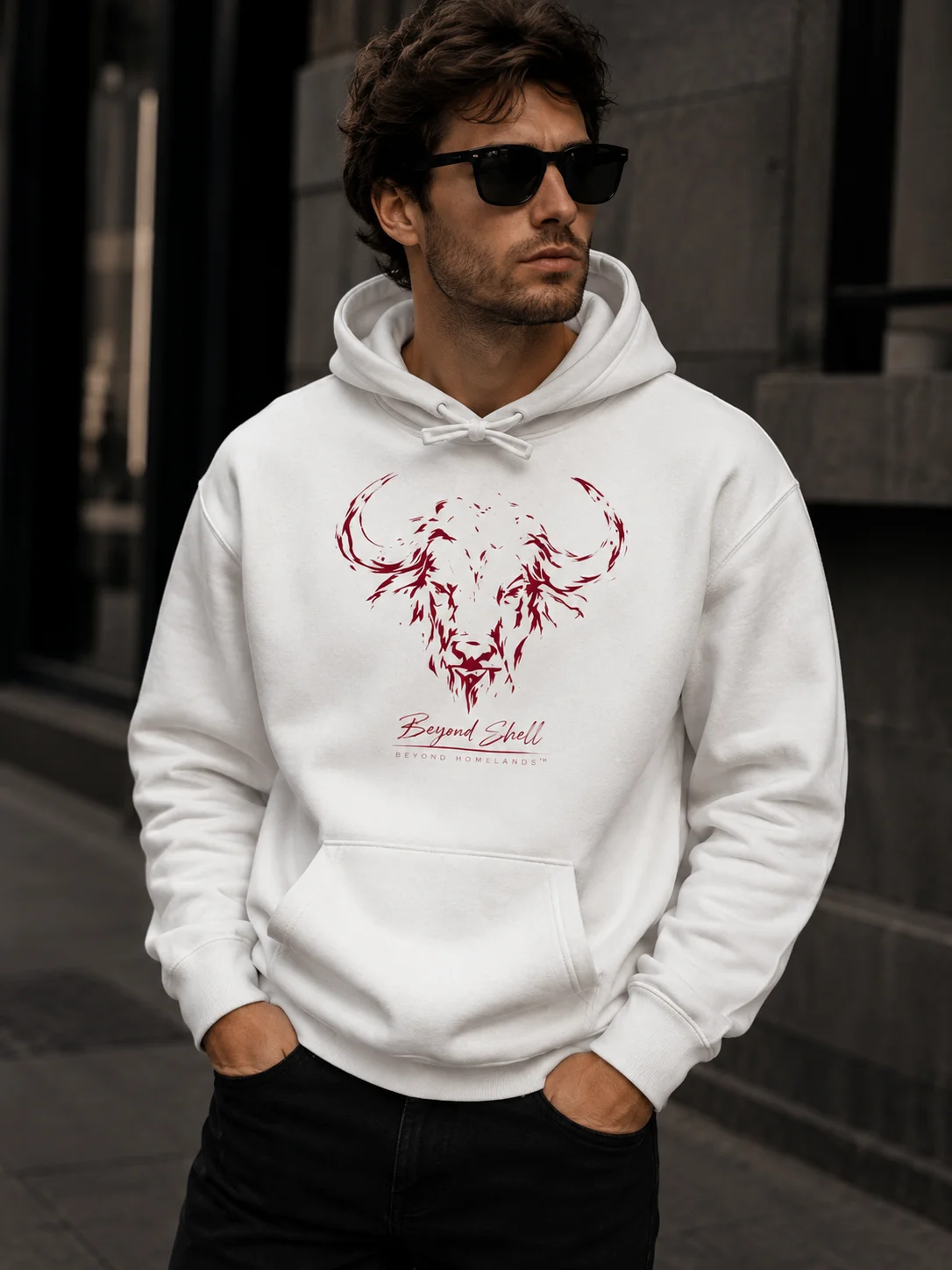 Beyond Shell — Tribal Ink Organic Hoodie | Beyond Homelands™ Feel Collection product image (2)