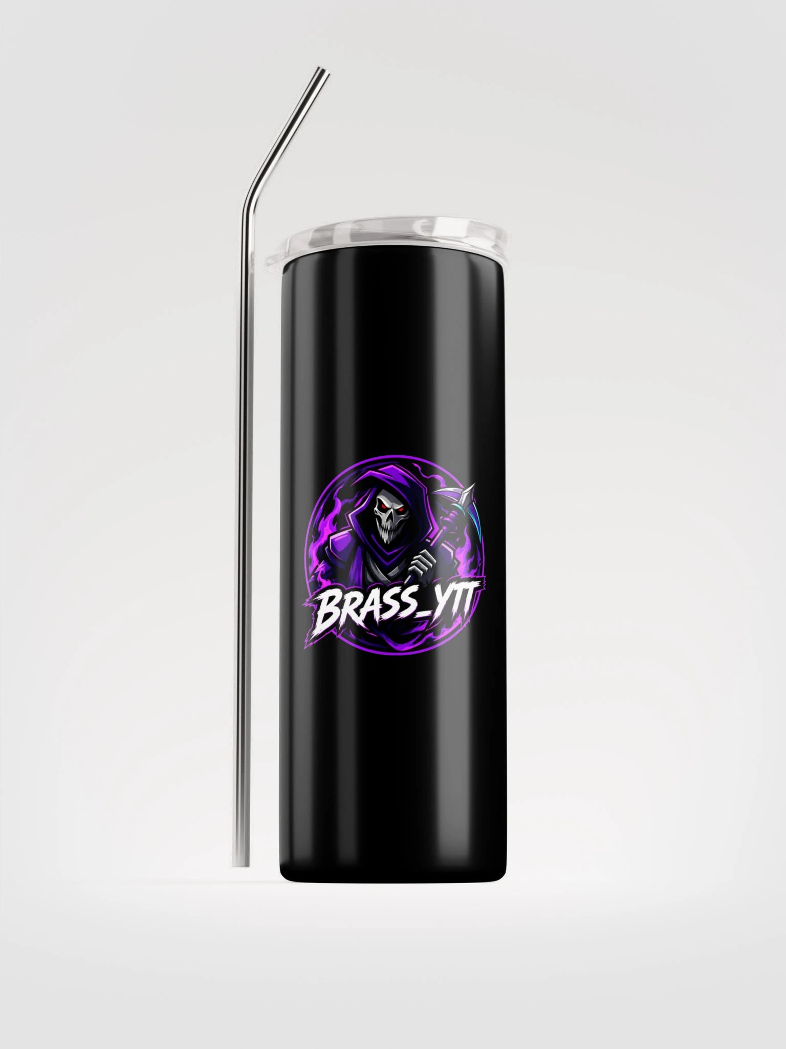 BRASS_YTT Stainless Steel Tumbler with Straw | Motiv 4 product image (1)