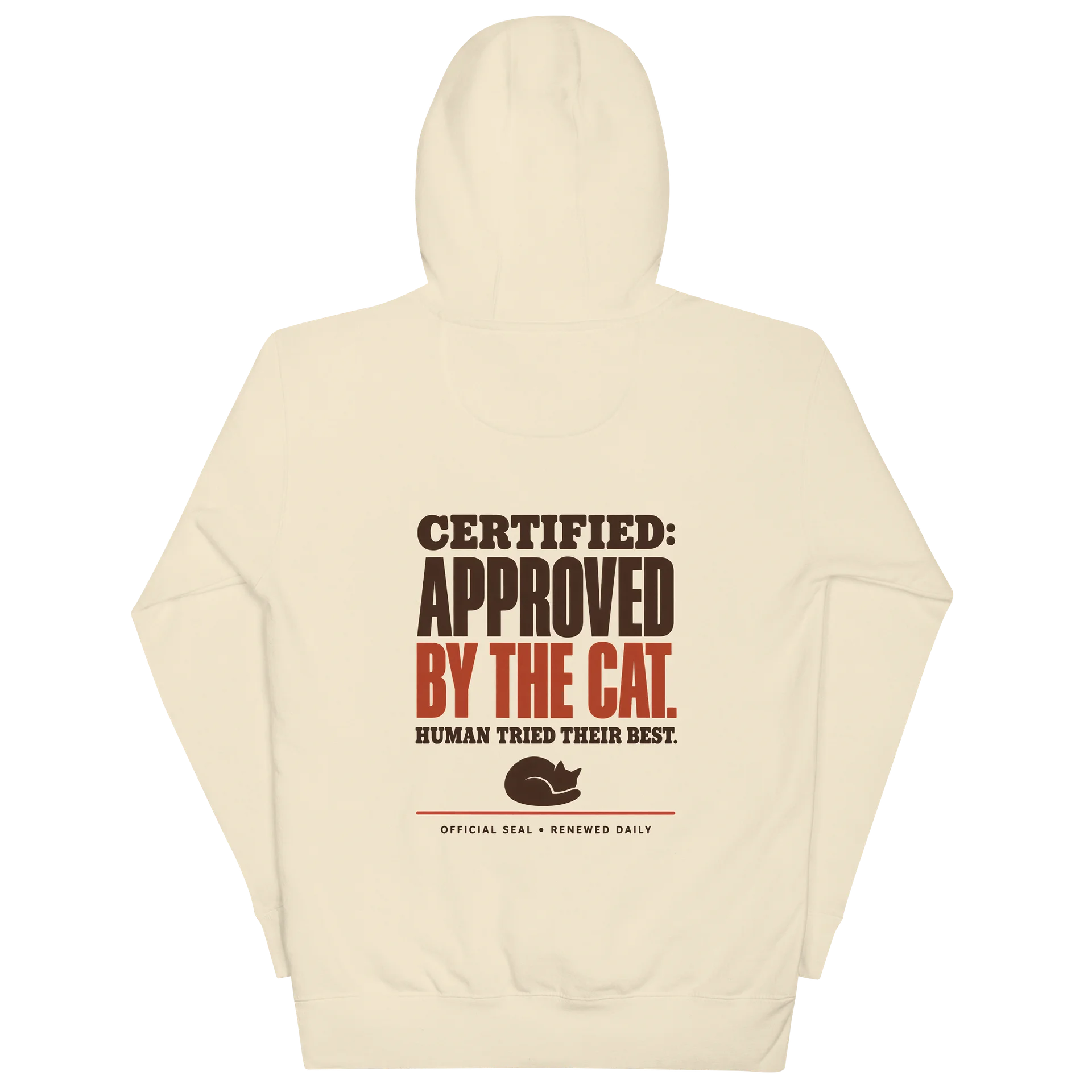 Funny Cat Hoodie for Men: Certified Approved By The Cat, Cat Approved Sweatshirt, Cat Lover Gift product image (13)