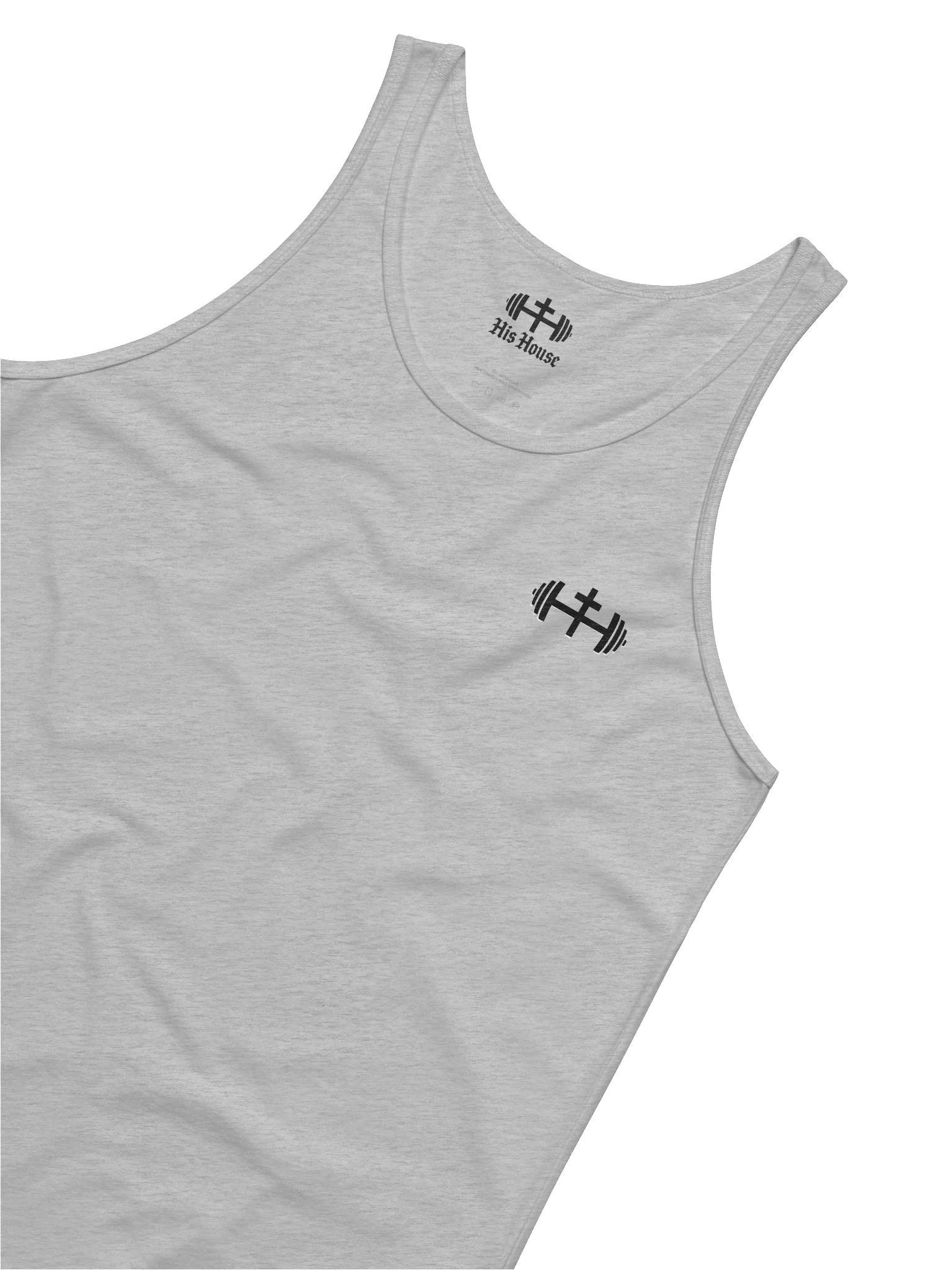 His House Mens Jersey Tank - Grey/White by His House