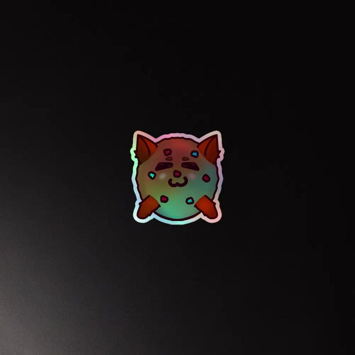 Cookie bean (holographic sticker) product image (4)