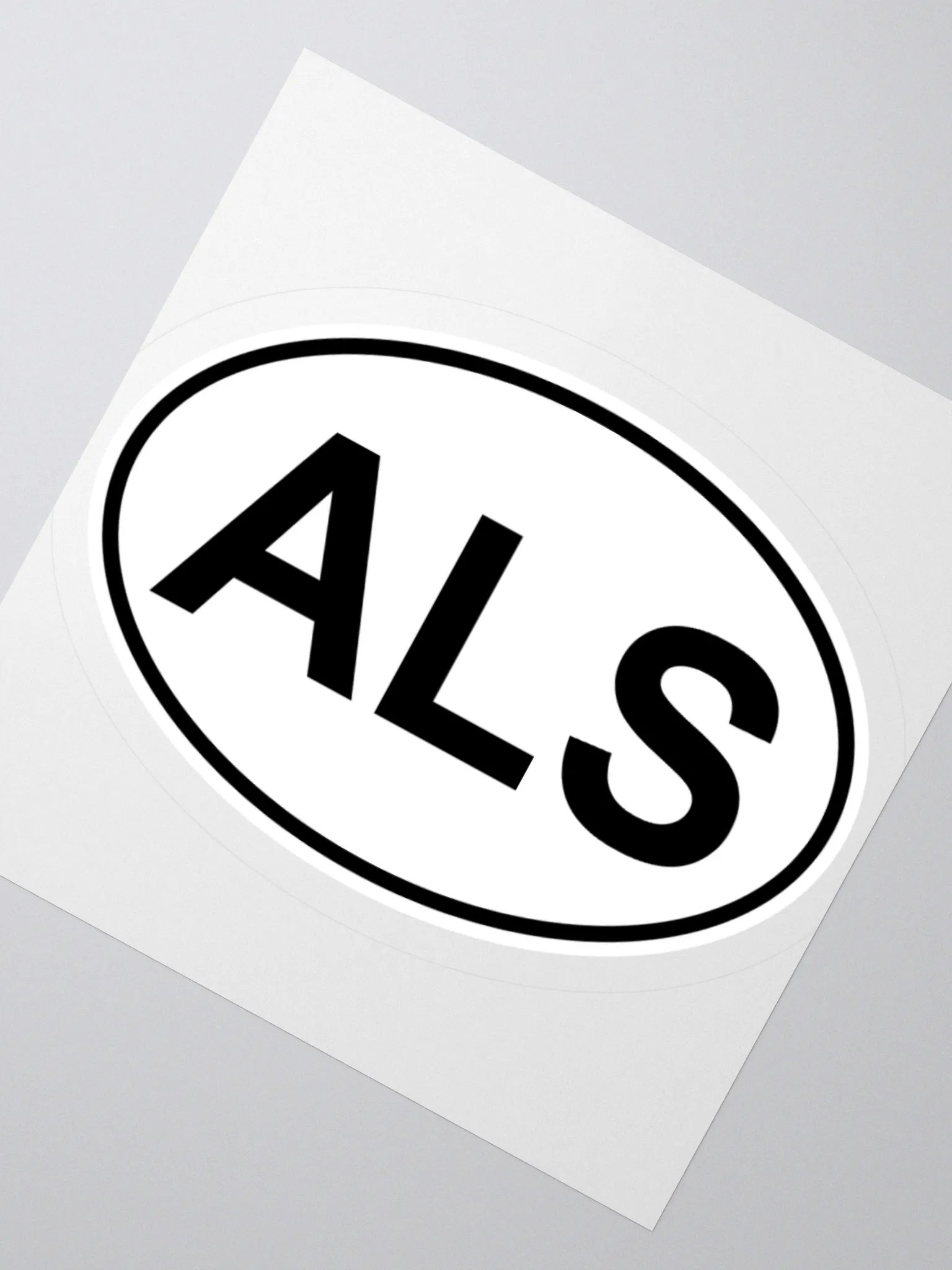 ALS Oval Sticker product image (2)