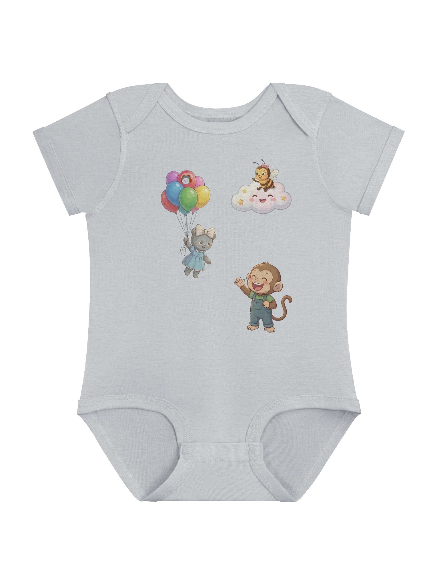 Body za bebe (Veličina 06-24mj.) - Lutkica Lina i veseli baloni🎈🎈 product image (1)