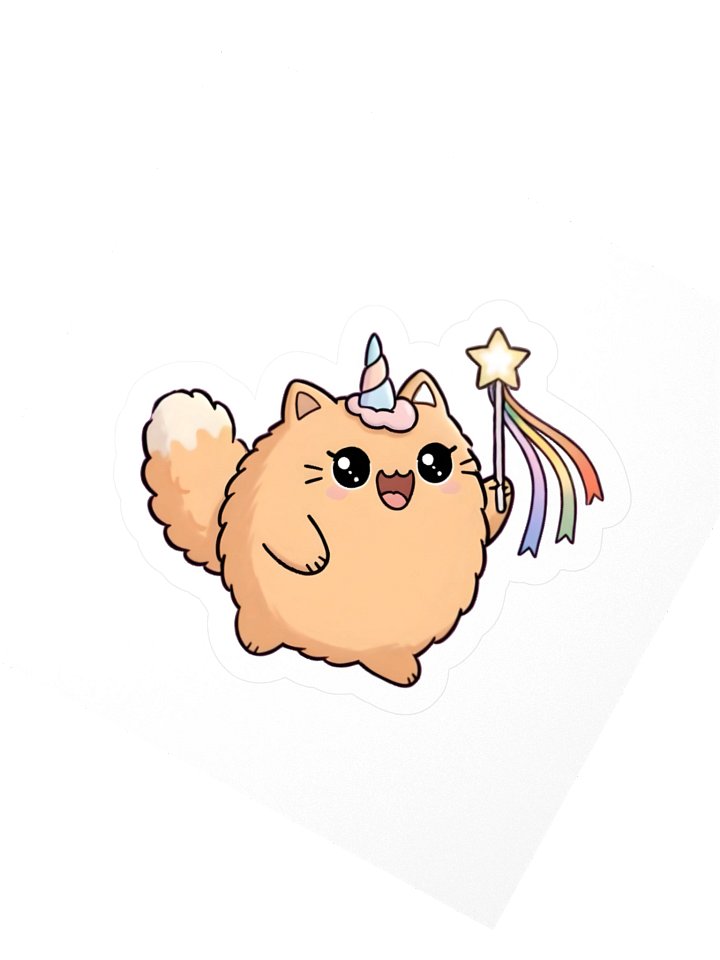 PeachFuzz Kitty Sticker product image (3)
