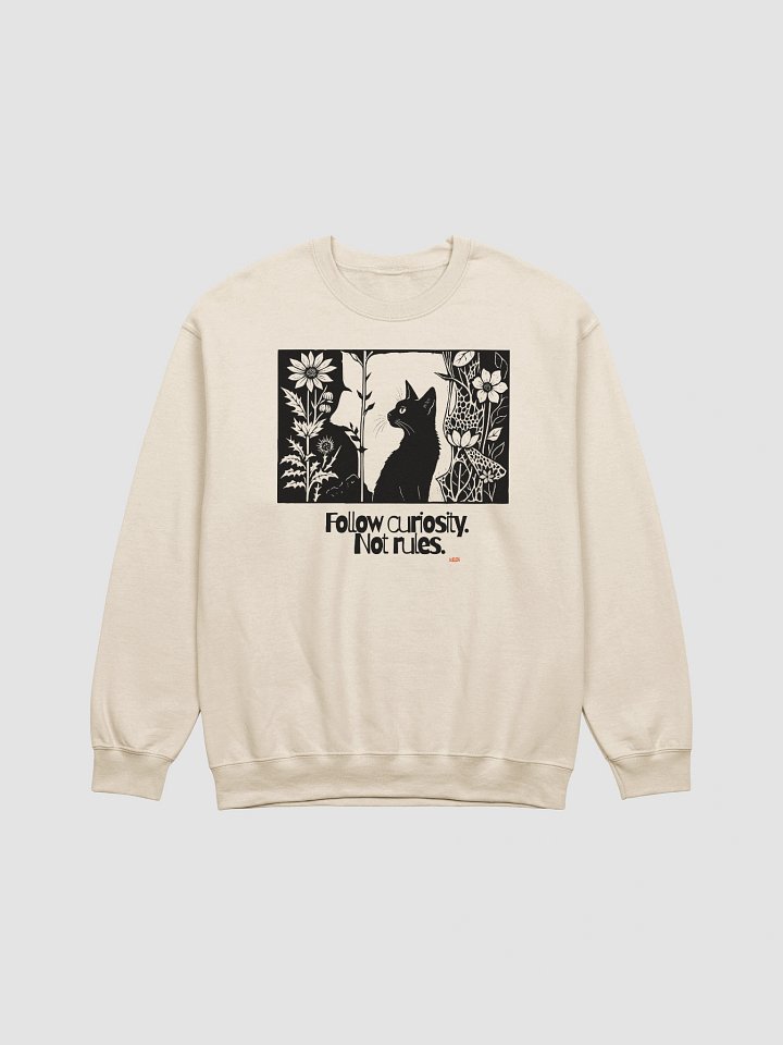 Limited Edition Cat Print Crewneck Sweatshirt product image (1)