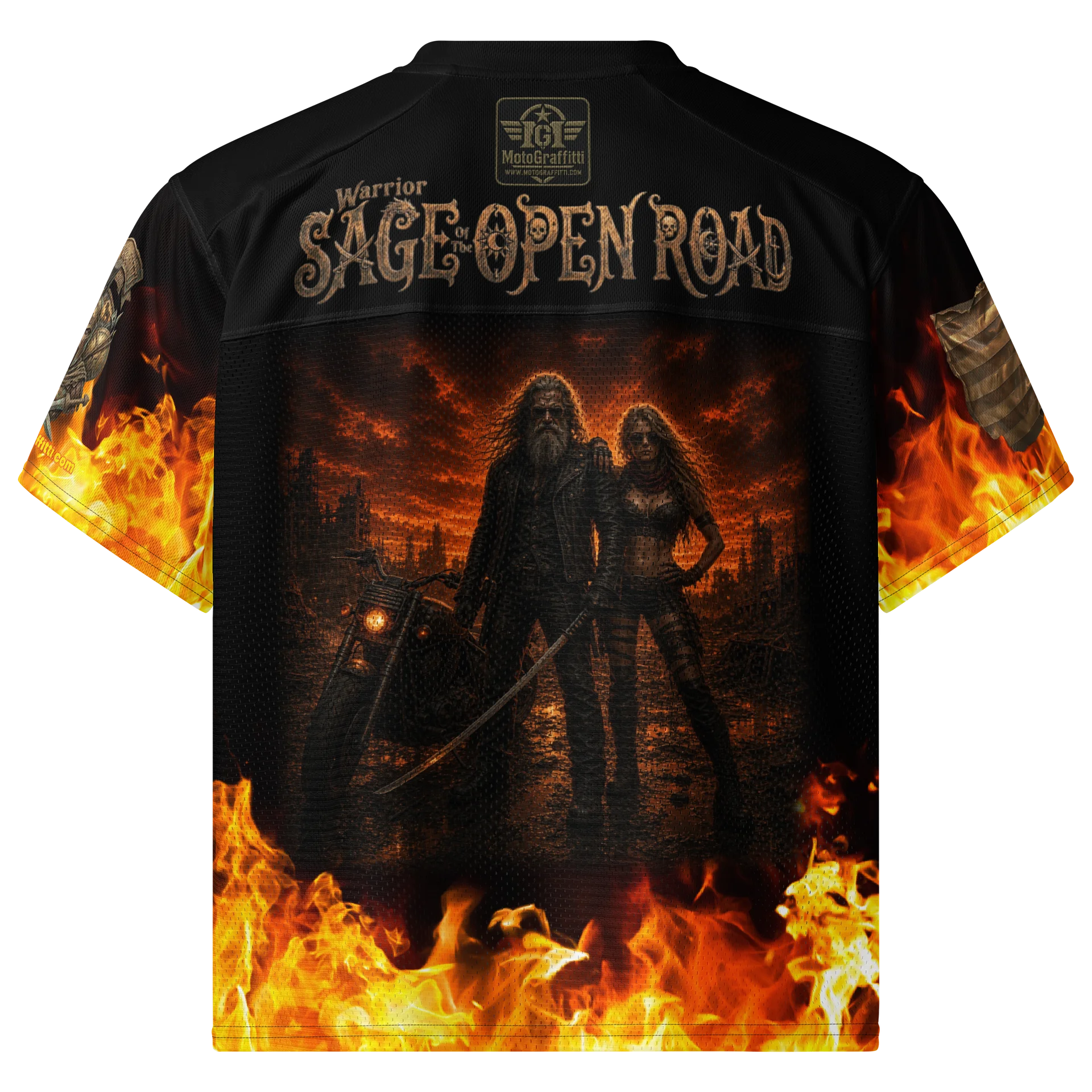 Legend of the MötoGraffitti Warrior Sage Football Jersey product image (2)