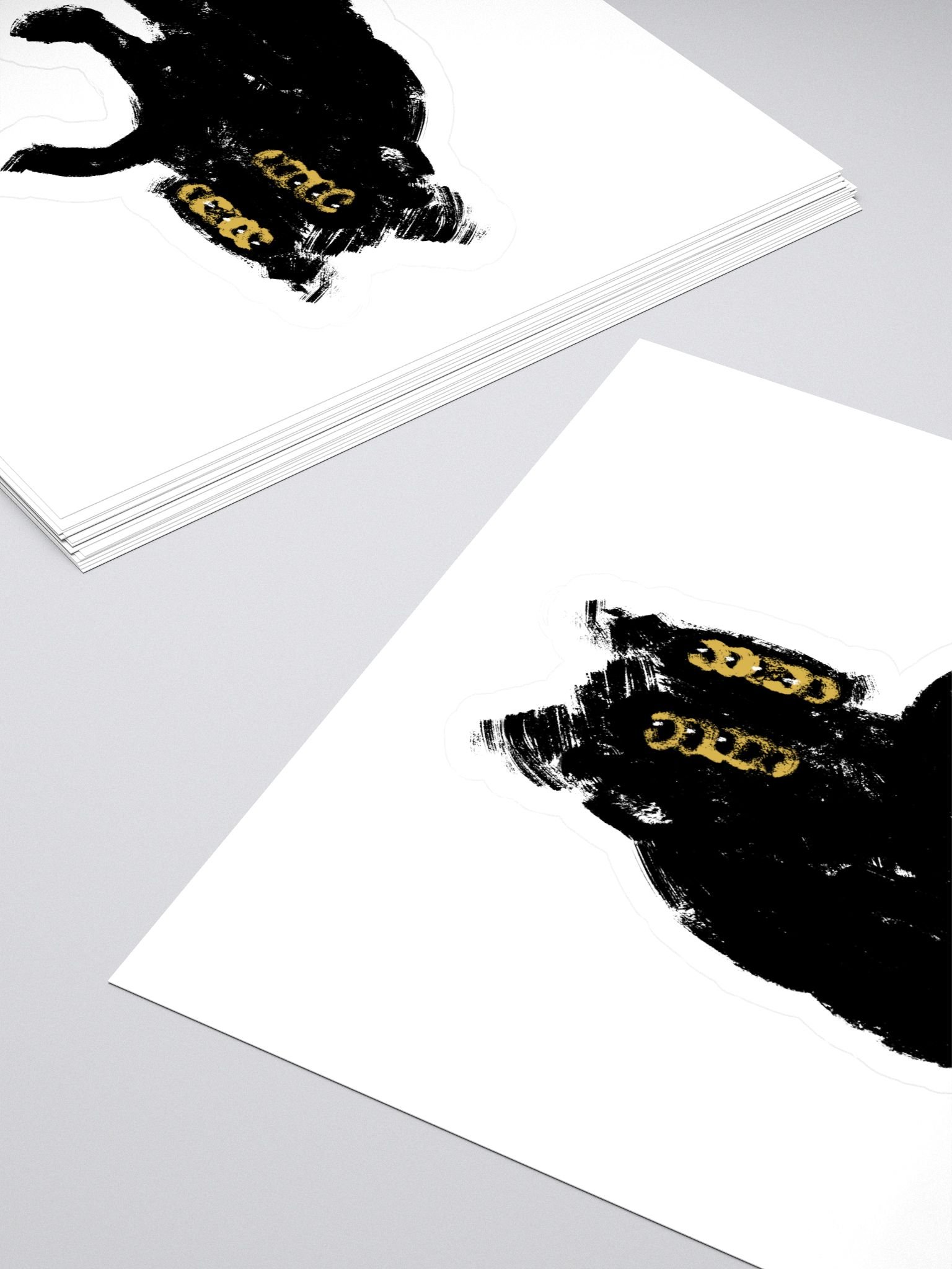 Cat with 10 eyes sticker product image (4)