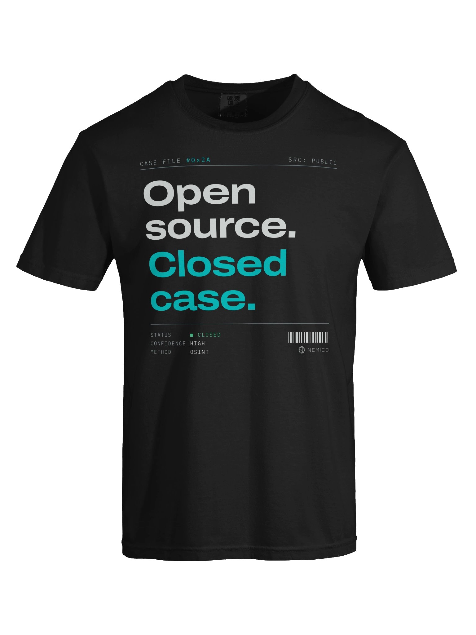 OPEN SOURCE. CLOSED CASE. Tee product image (26)