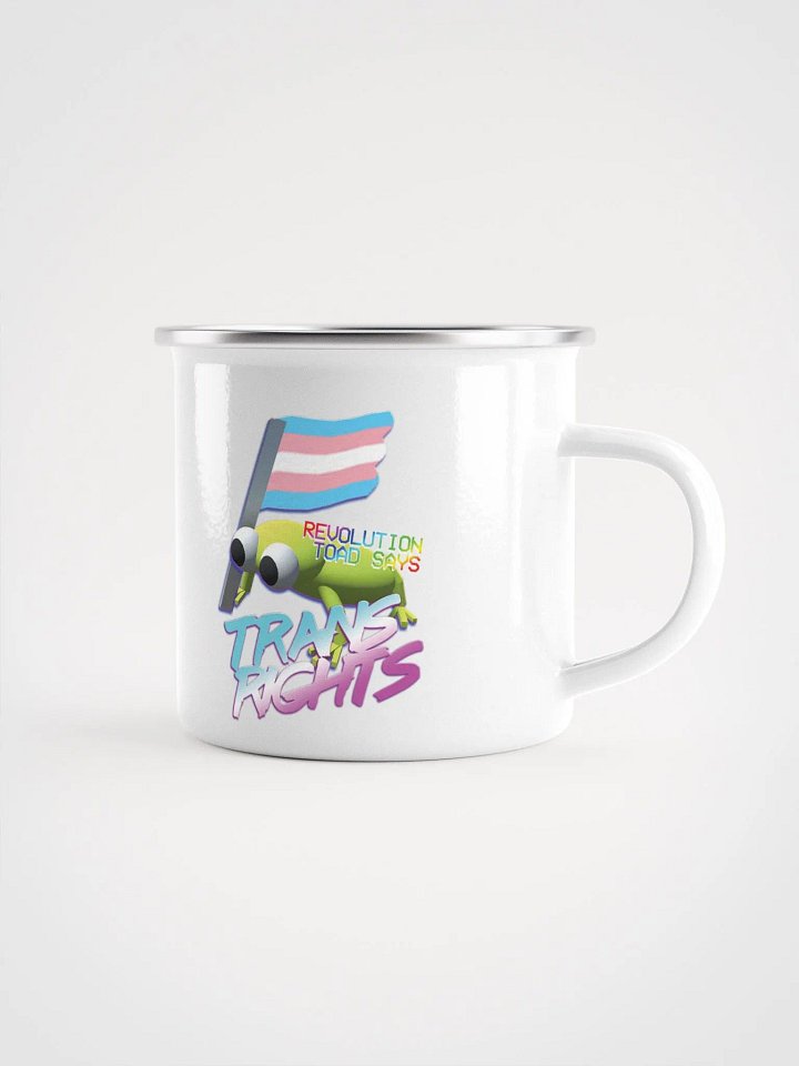 Revolution Toad Classic Trans Rights Enamel Mug product image (1)