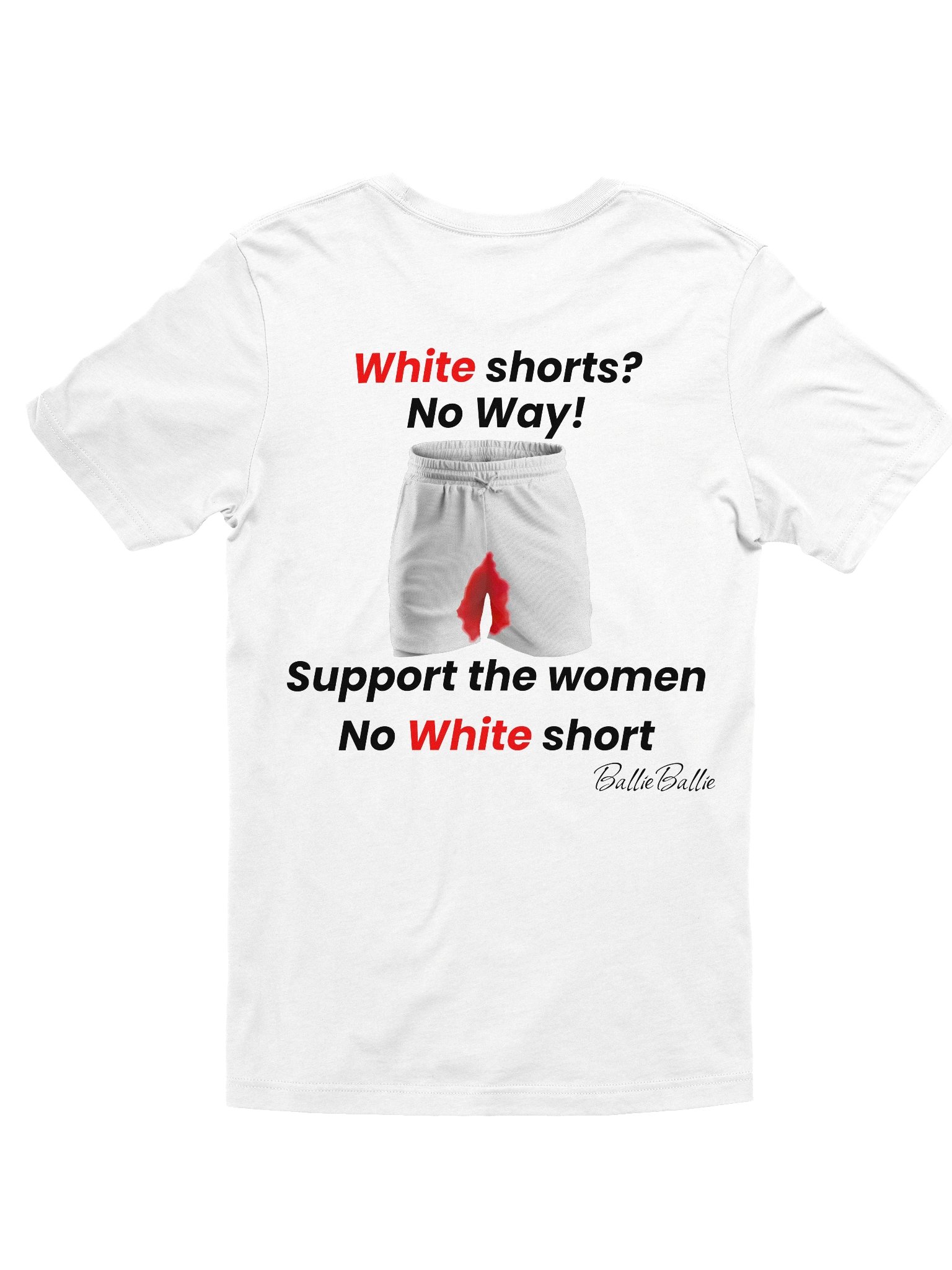 White short? No Way! Support the women No white short product image (2)