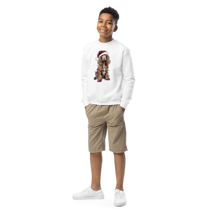 Funny Christmas English Cocker Spaniel(Liver) Youth Sweatshirt product image (1)