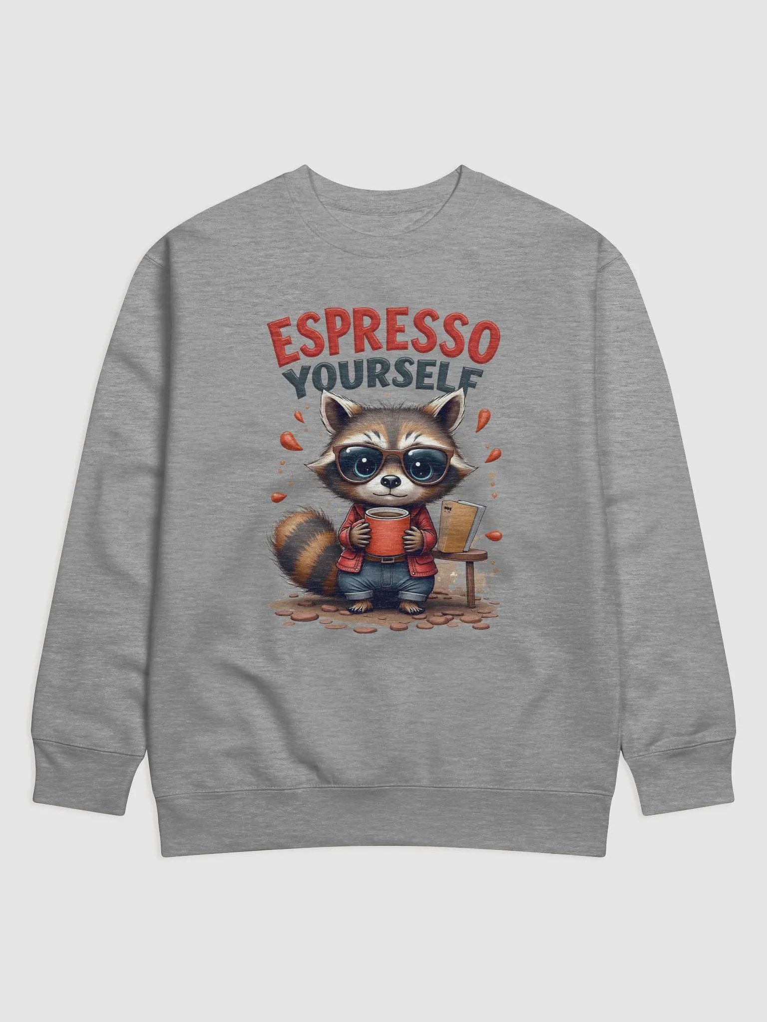 Raccoon Espresso Yourself Premium Sweatshirt product image (2)