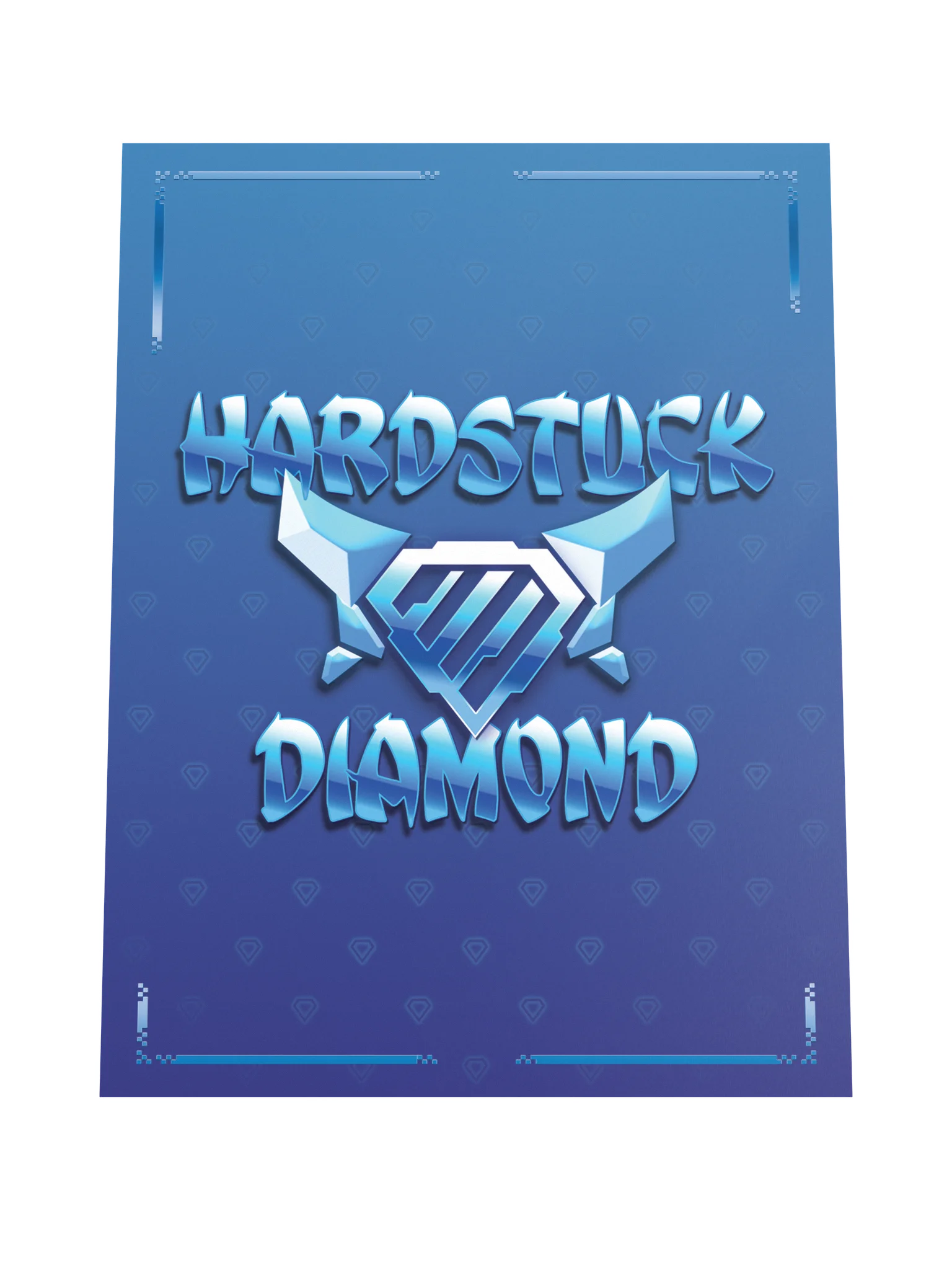 Hardstuck Diamond Poster (Blue) product image (4)