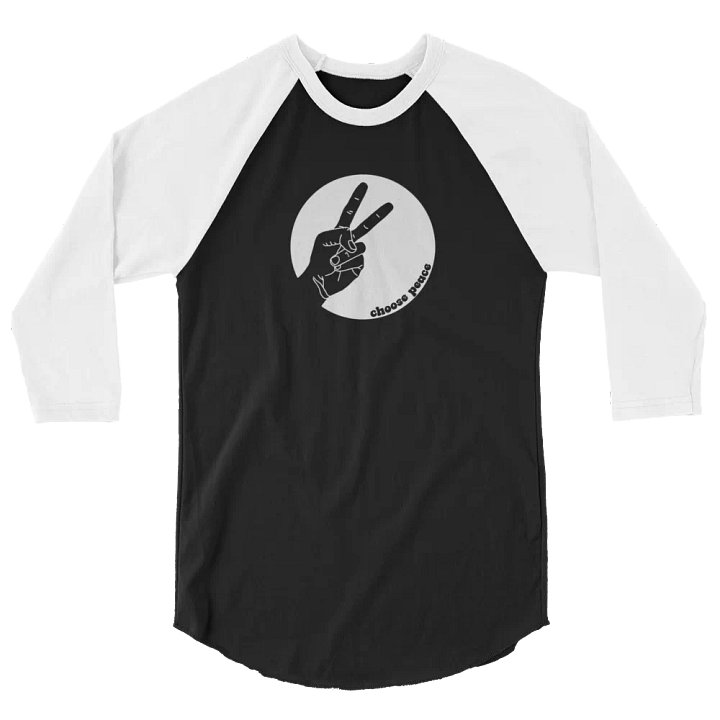 Choose Peace Crop Henley product image (2)