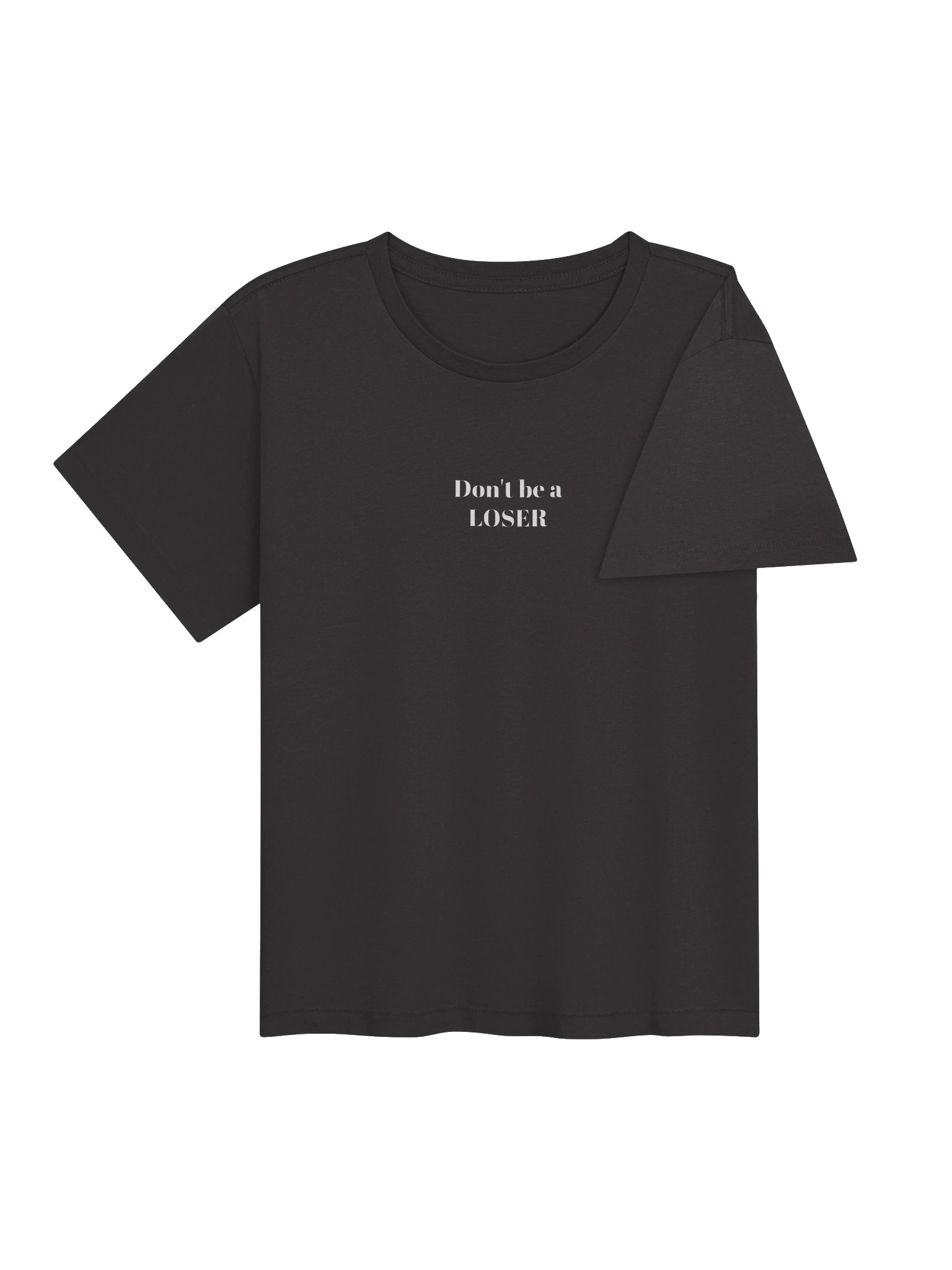 Don't be a LOSER vintage black womens high waisted Tee product image (4)