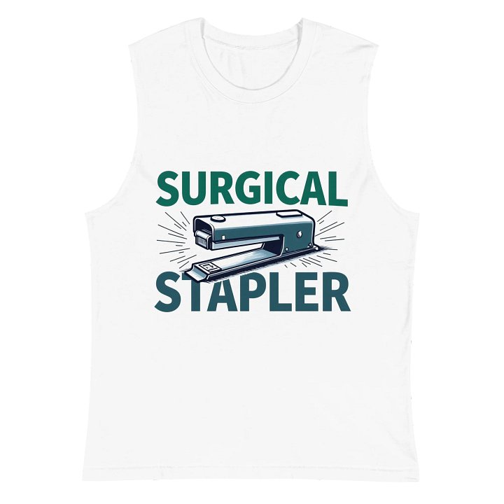 Surgical Stapler Illustrated Muscle Tank product image (2)