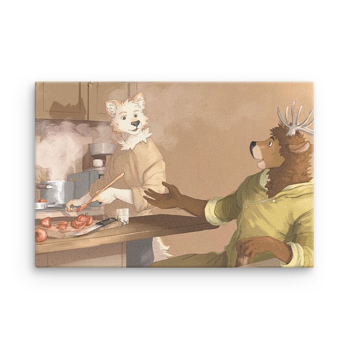 Thin Canvas Print: Cooking product image (1)