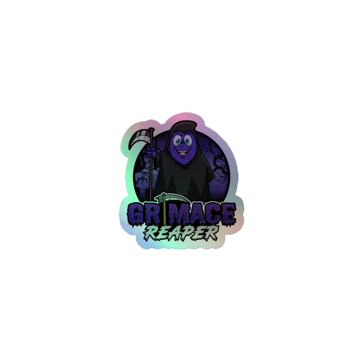Grimace Reaper Holographic Sticker product image (1)