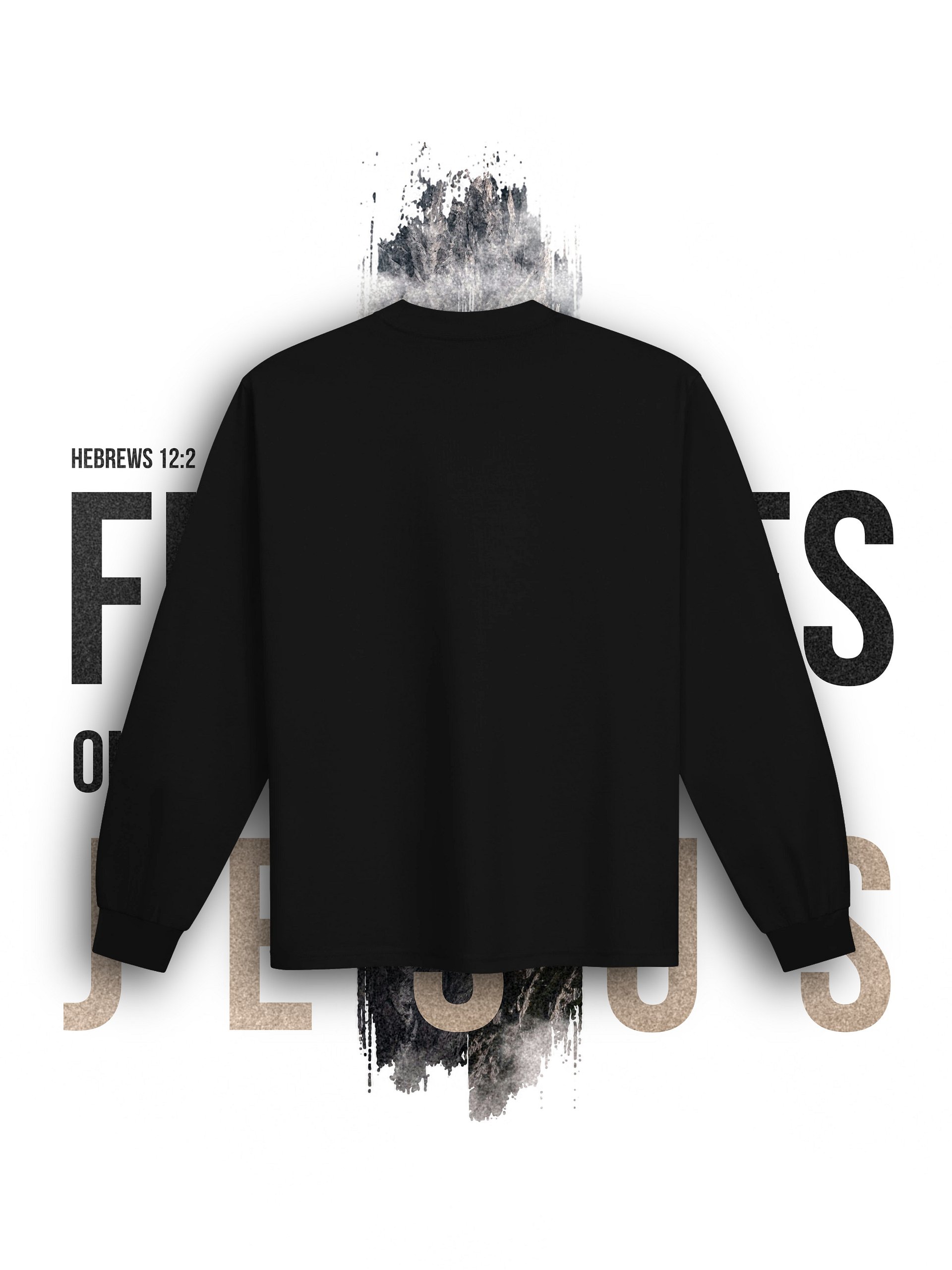Hebrews 12:2 - AS Colour Unisex Premium Heavyweight Long Sleeve Shirt by AS Colour product image (4)