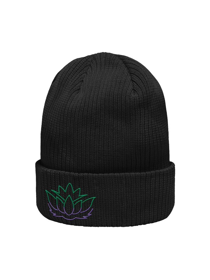 RNTV Signature Lotus Embroidered Beanie – RNTV Signature Collection product image (2)