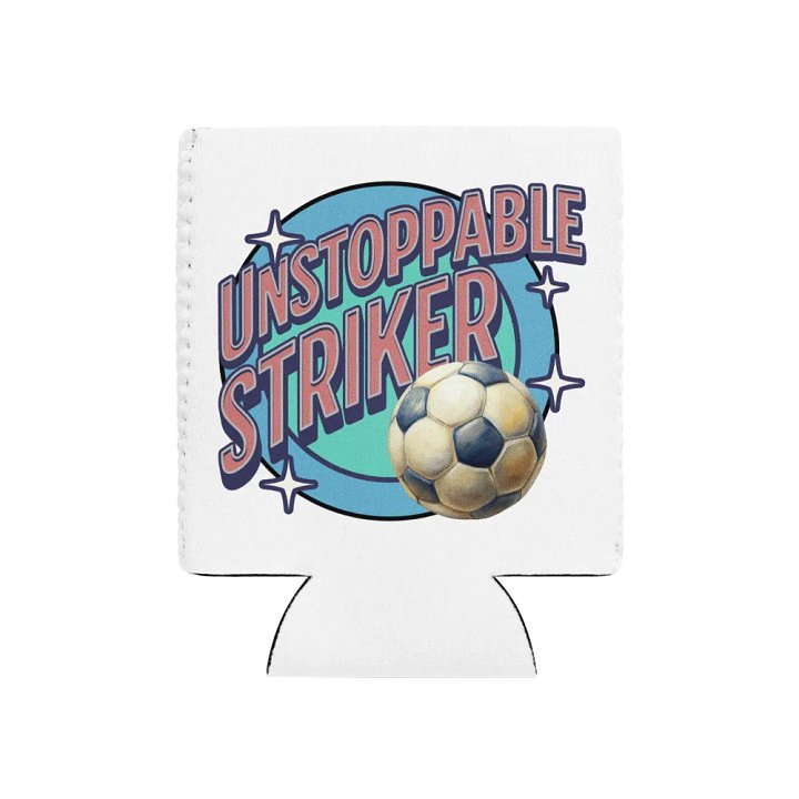Unstoppable Striker Soccer Star Can Cooler product image (1)