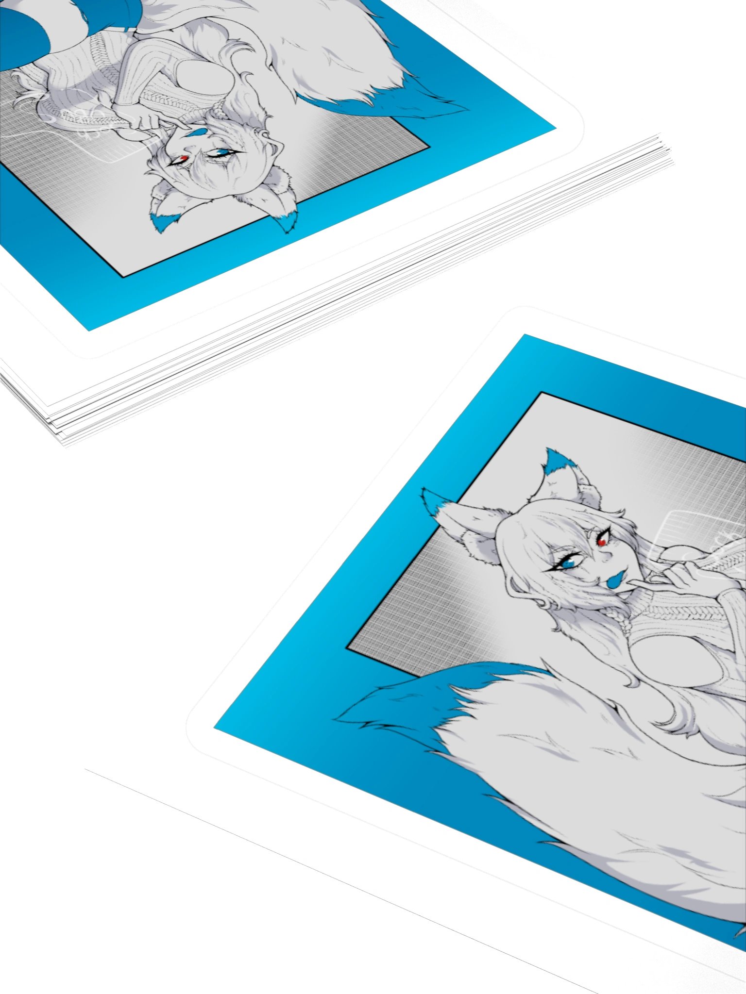 Blue Waifu Sticker product image (4)